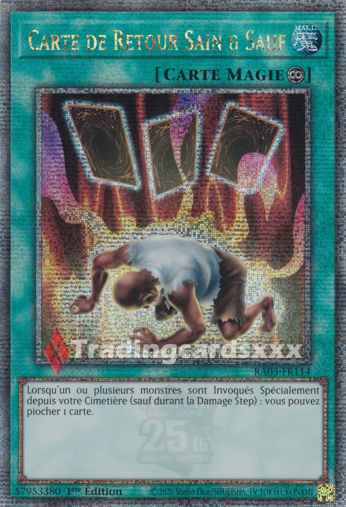 Yu-Gi-Oh! Carte de Retour Sain & Sauf : RA03-FR114