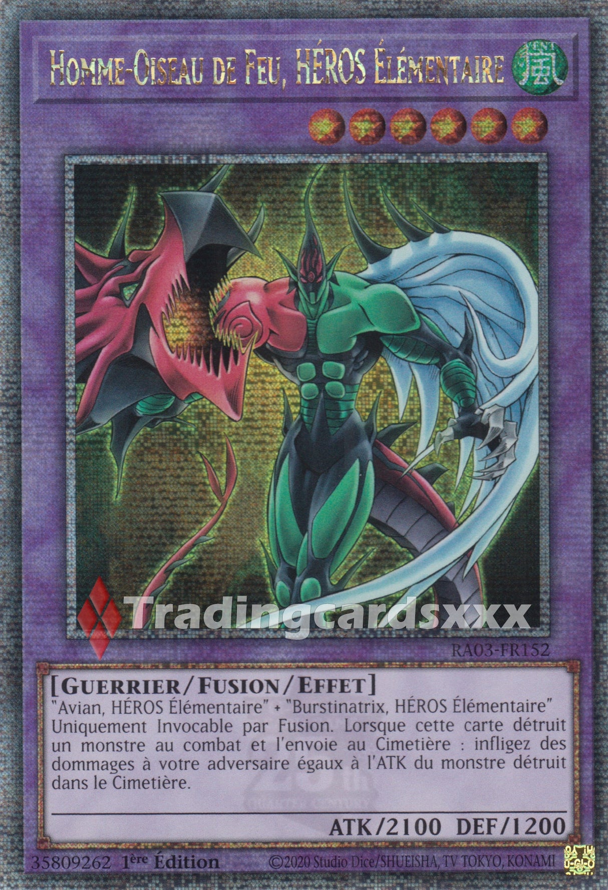 Yu-Gi-Oh! Homme-Oiseau de Feu, HÉROS Élémentaire : RA03-FR152