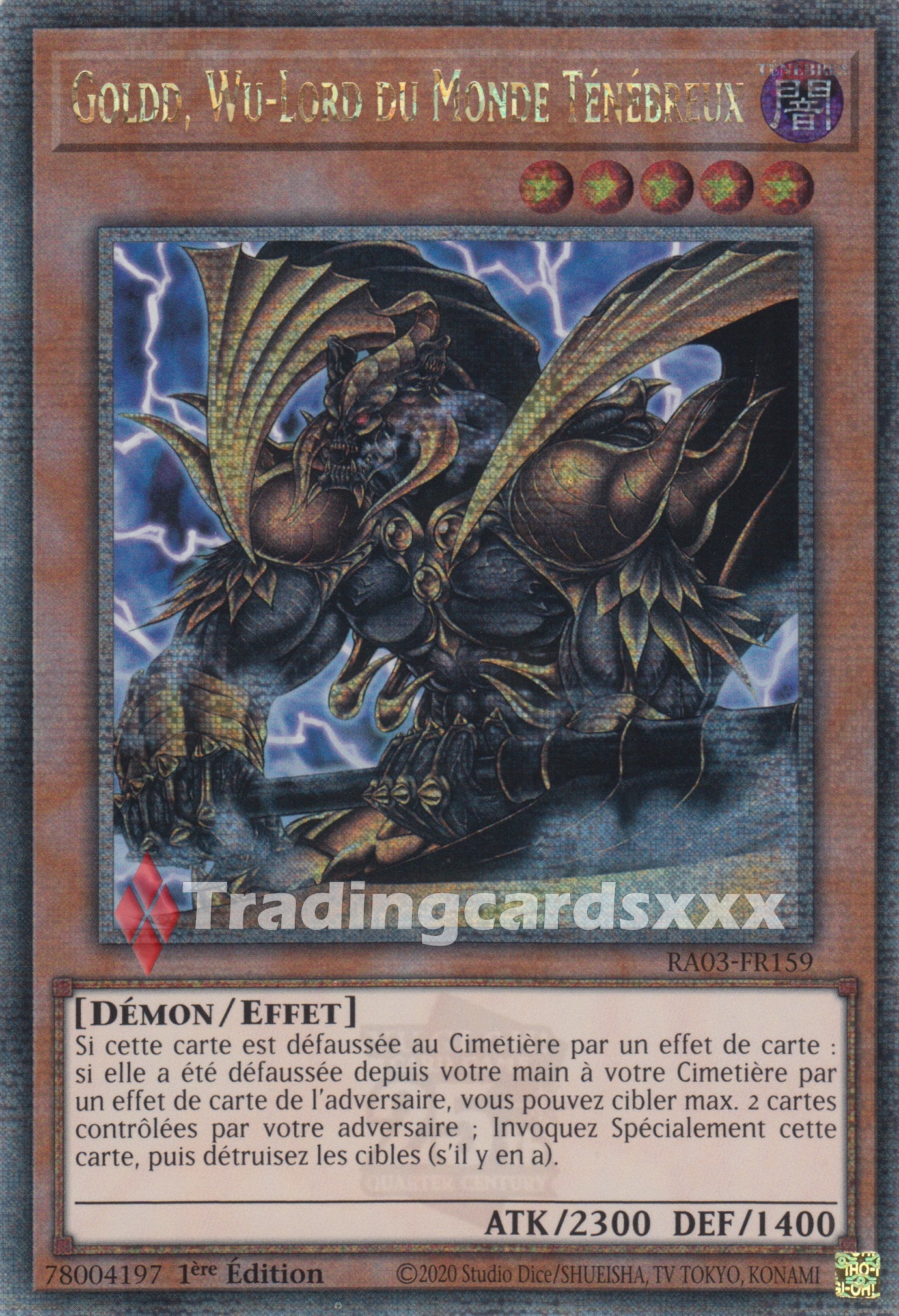 Yu-Gi-Oh! Goldd, Wu-Lord du Monde Ténébreux : RA03-FR159