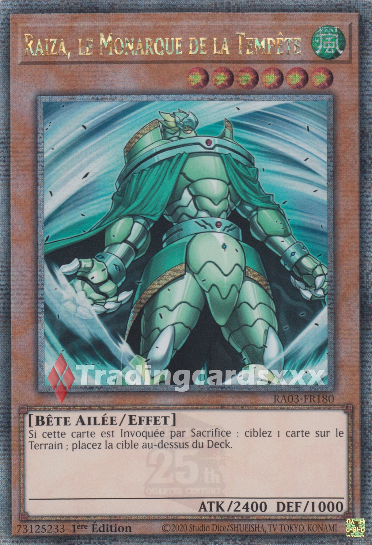 Yu-Gi-Oh! Raiza, le Monarque de la Tempête : RA03-FR180