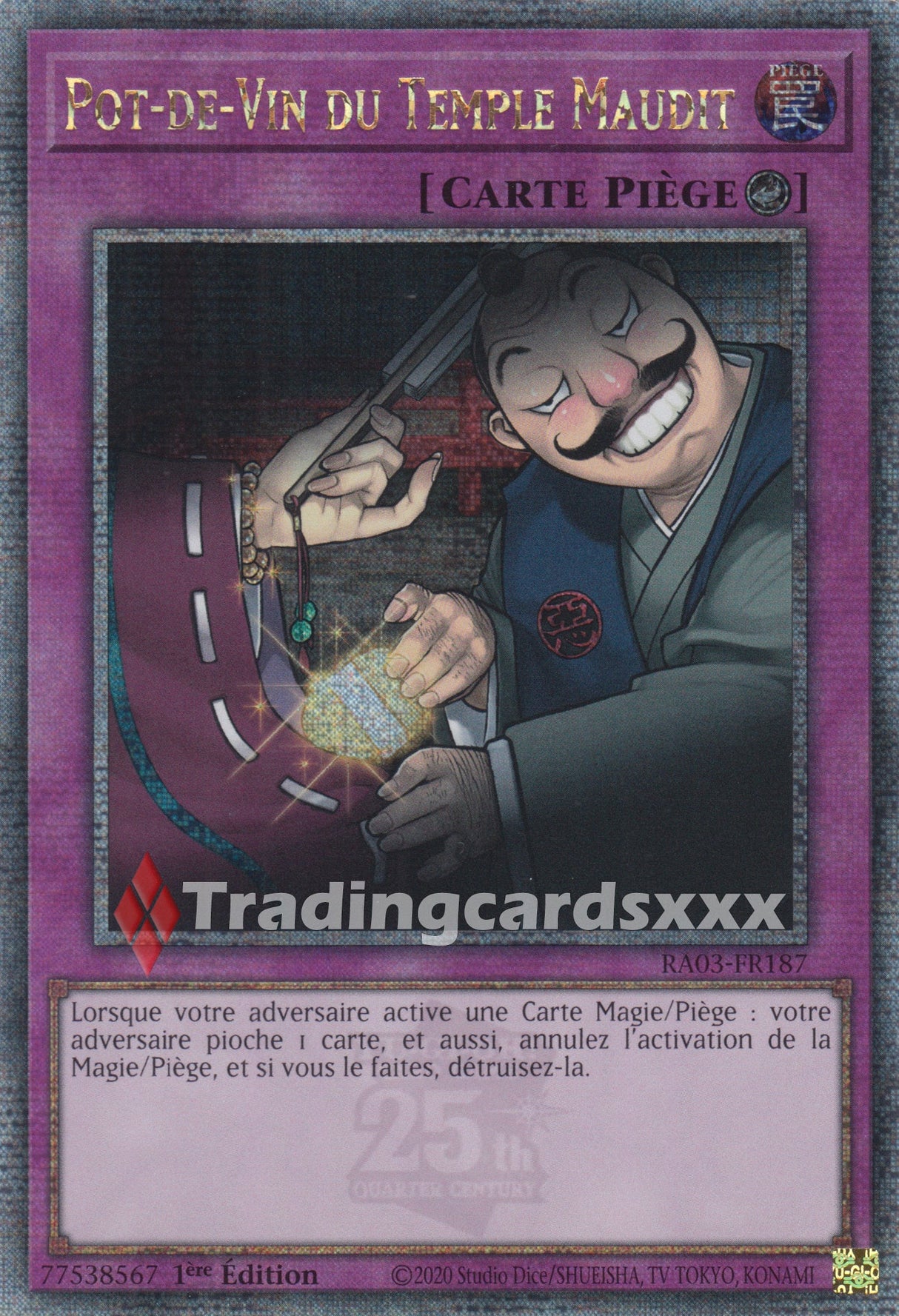Yu-Gi-Oh! Pot-de-Vin du Temple Maudit : RA03-FR187