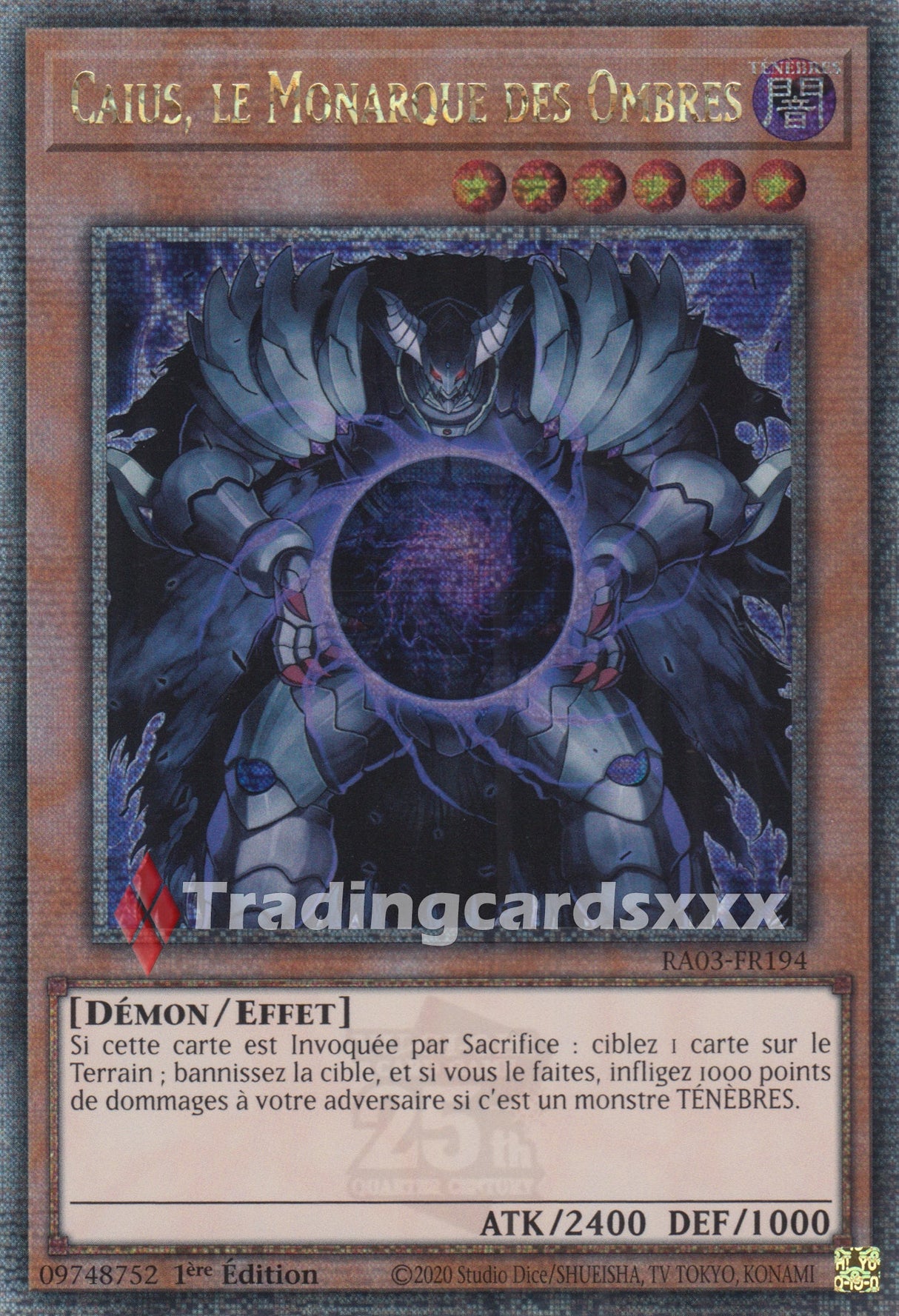 Yu-Gi-Oh! Caius, le Monarque des Ombres : RA03-FR194