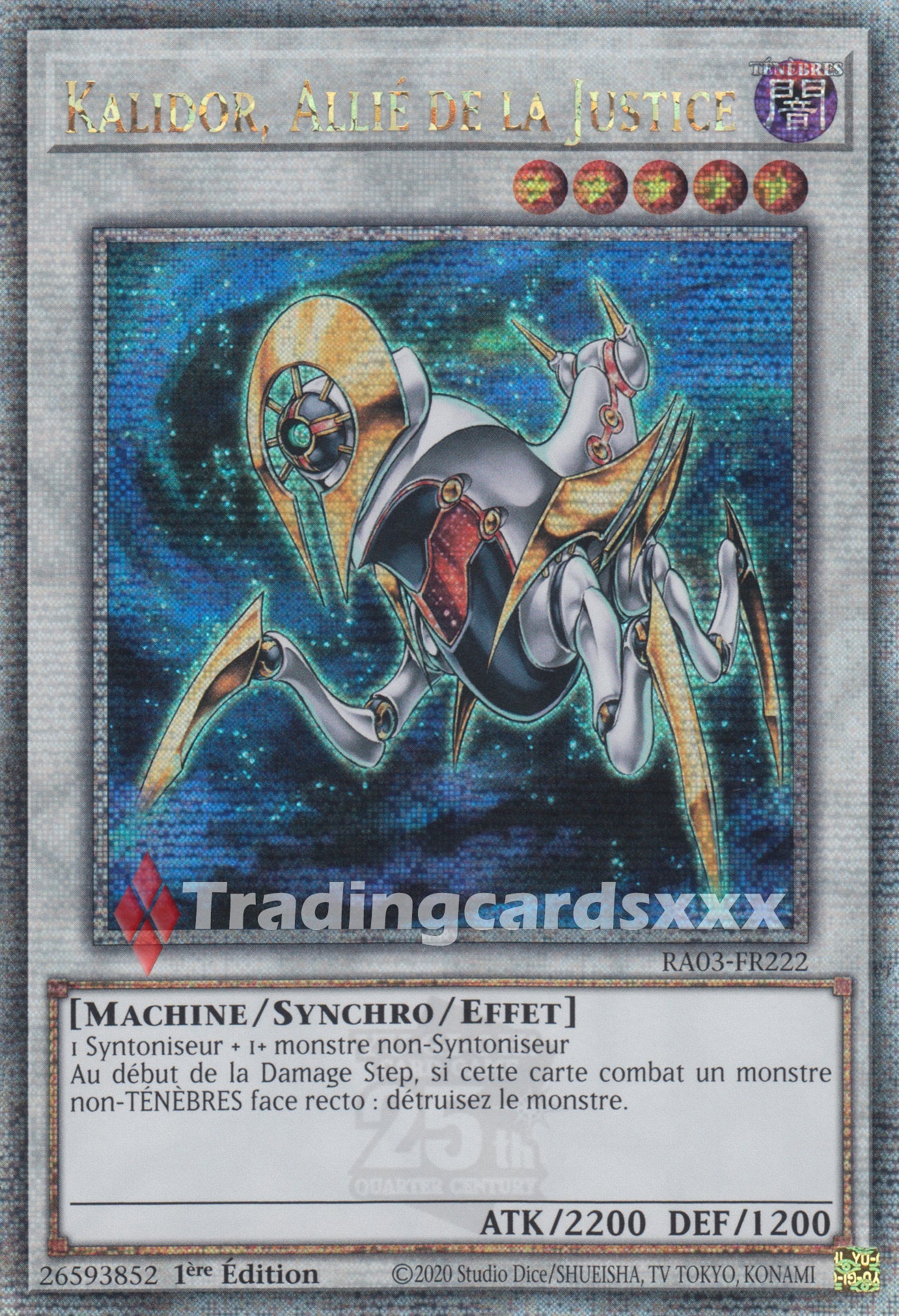 Yu-Gi-Oh! Kalidor, Allié de la Justice : RA03-FR222