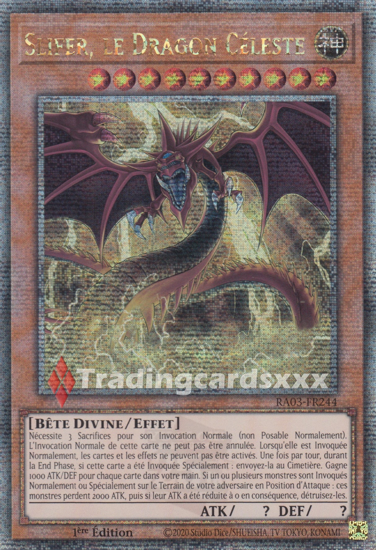 Yu-Gi-Oh! Slifer, le Dragon Céleste : RA03-FR244