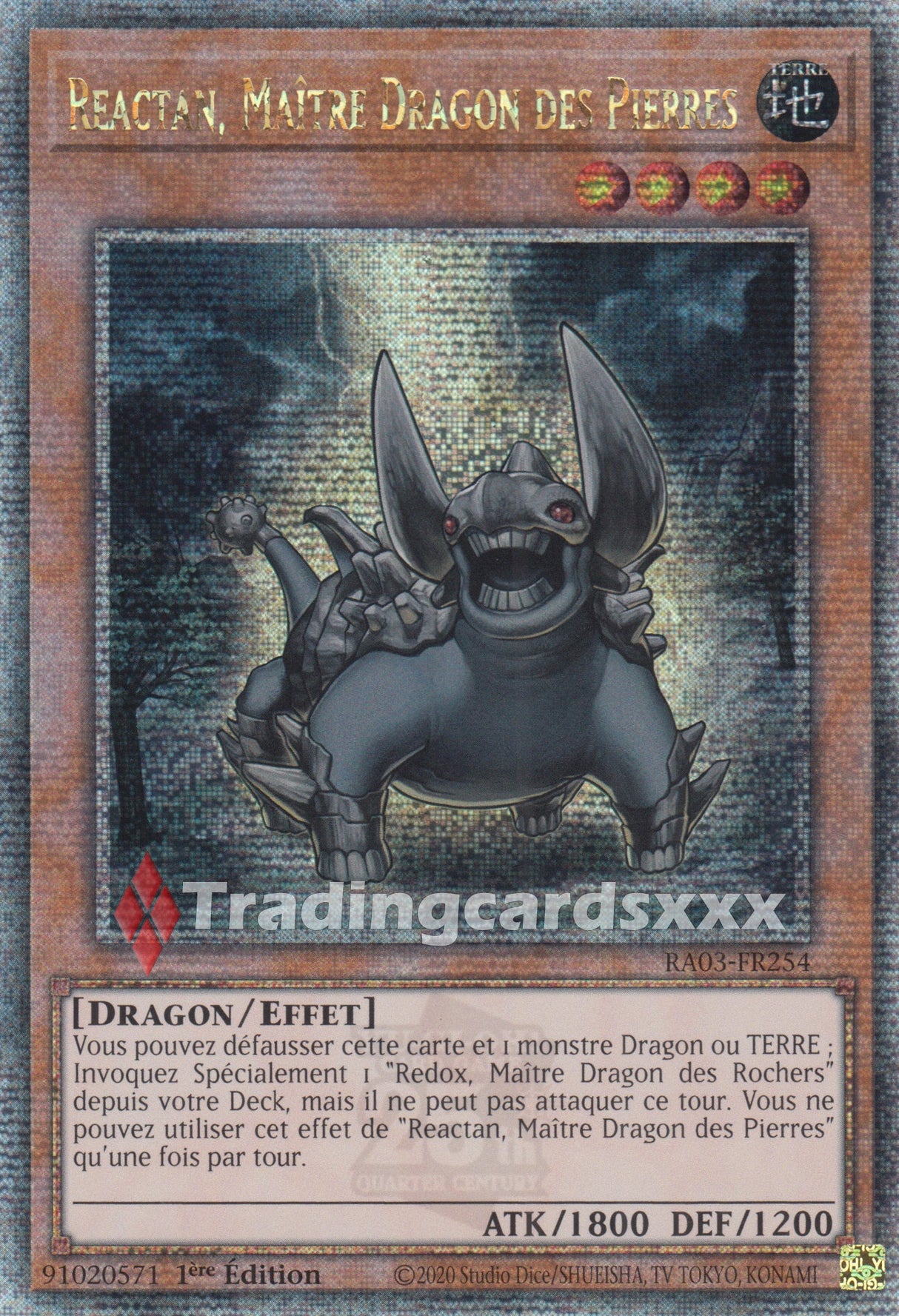 Yu-Gi-Oh! Reactan, Maître Dragon des Pierres : RA03-FR254