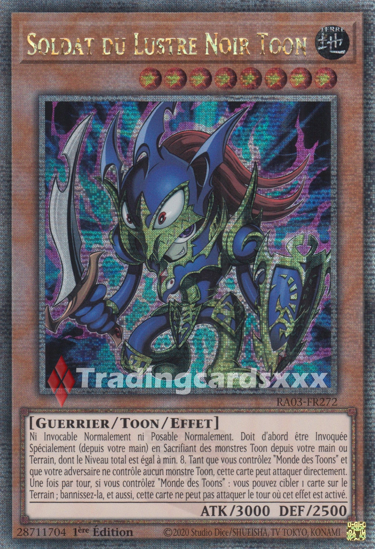 Yu-Gi-Oh! Soldat du Lustre Noir Toon : RA03-FR272