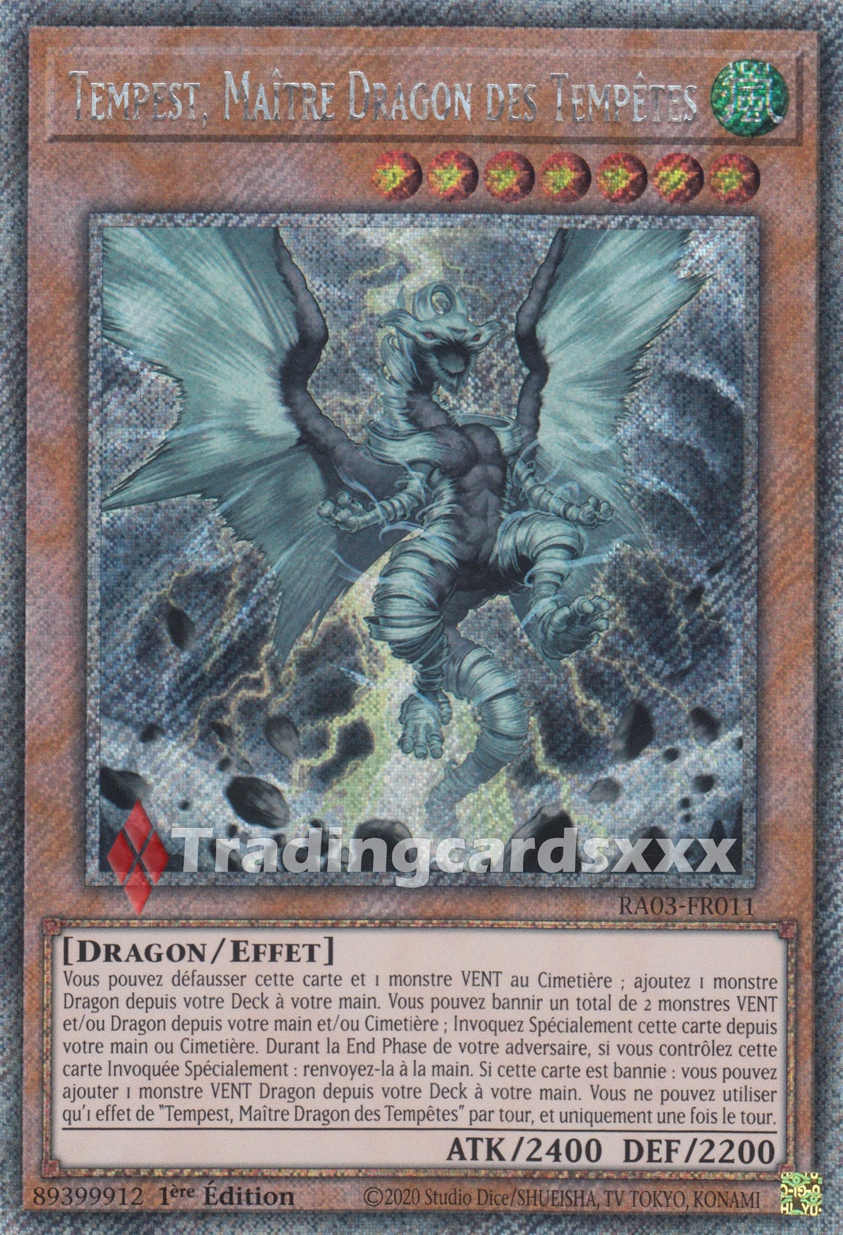 Yu-Gi-Oh! Tempest, Maître Dragon des Tempêtes : RA03-FR011