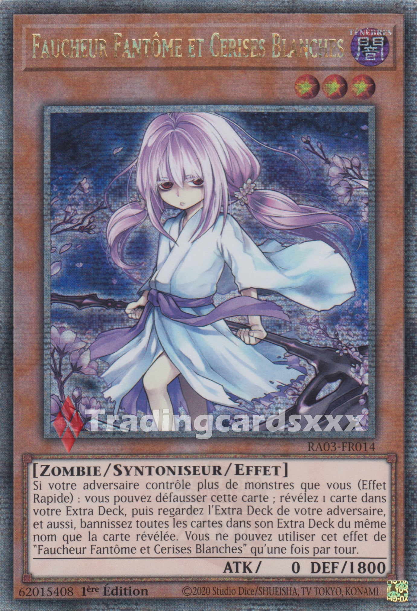 Yu-Gi-Oh! Faucheur Fantôme et Cerises Blanches : RA03-FR014