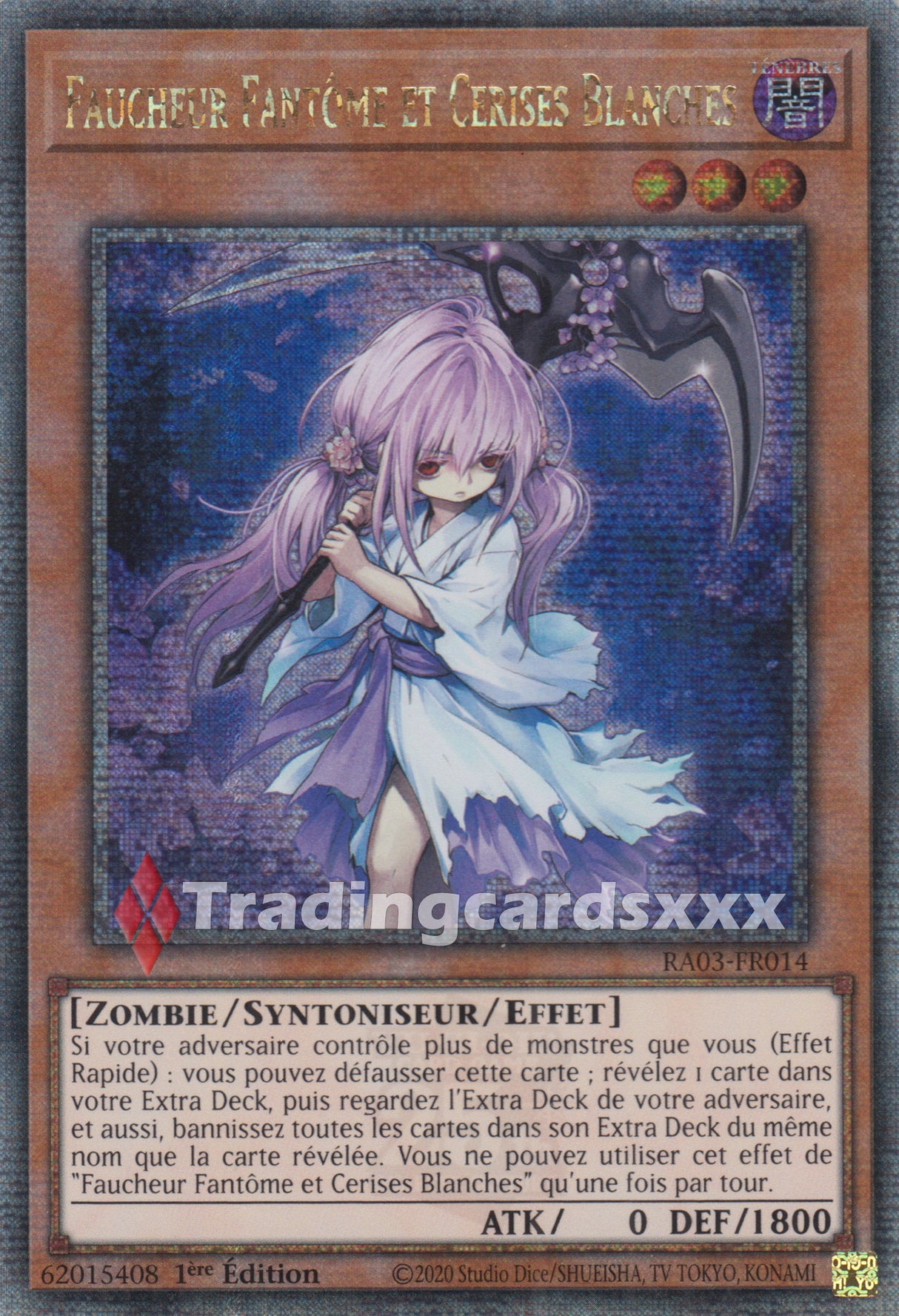 Yu-Gi-Oh! Faucheur Fantôme et Cerises Blanches : RA03-FR014 - QCSE