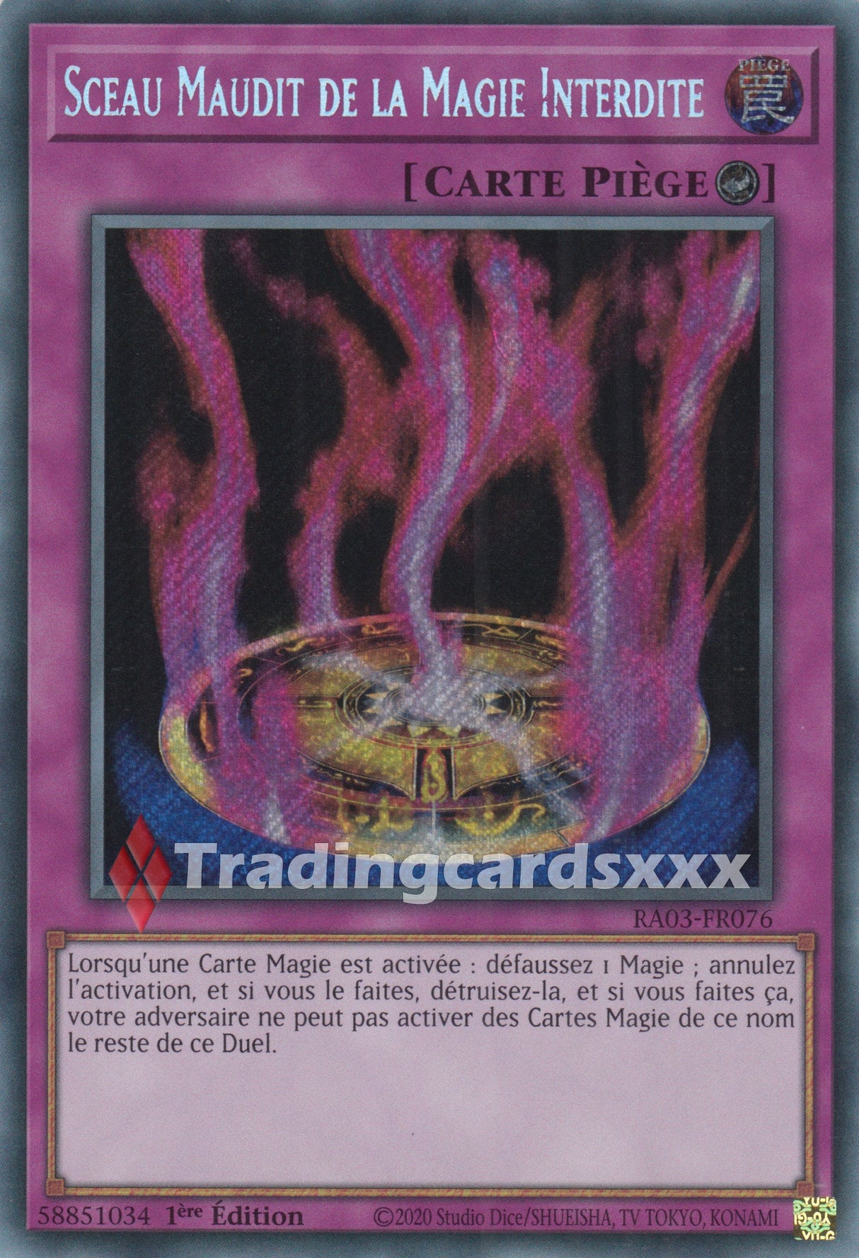 Yu-Gi-Oh! Sceau Maudit de la Magie Interdite : RA03-FR076