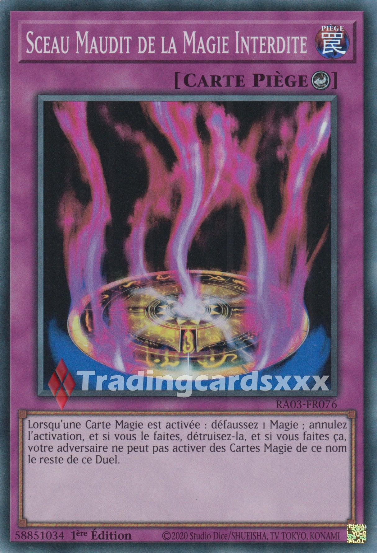 Yu-Gi-Oh! Sceau Maudit de la Magie Interdite : RA03-FR076
