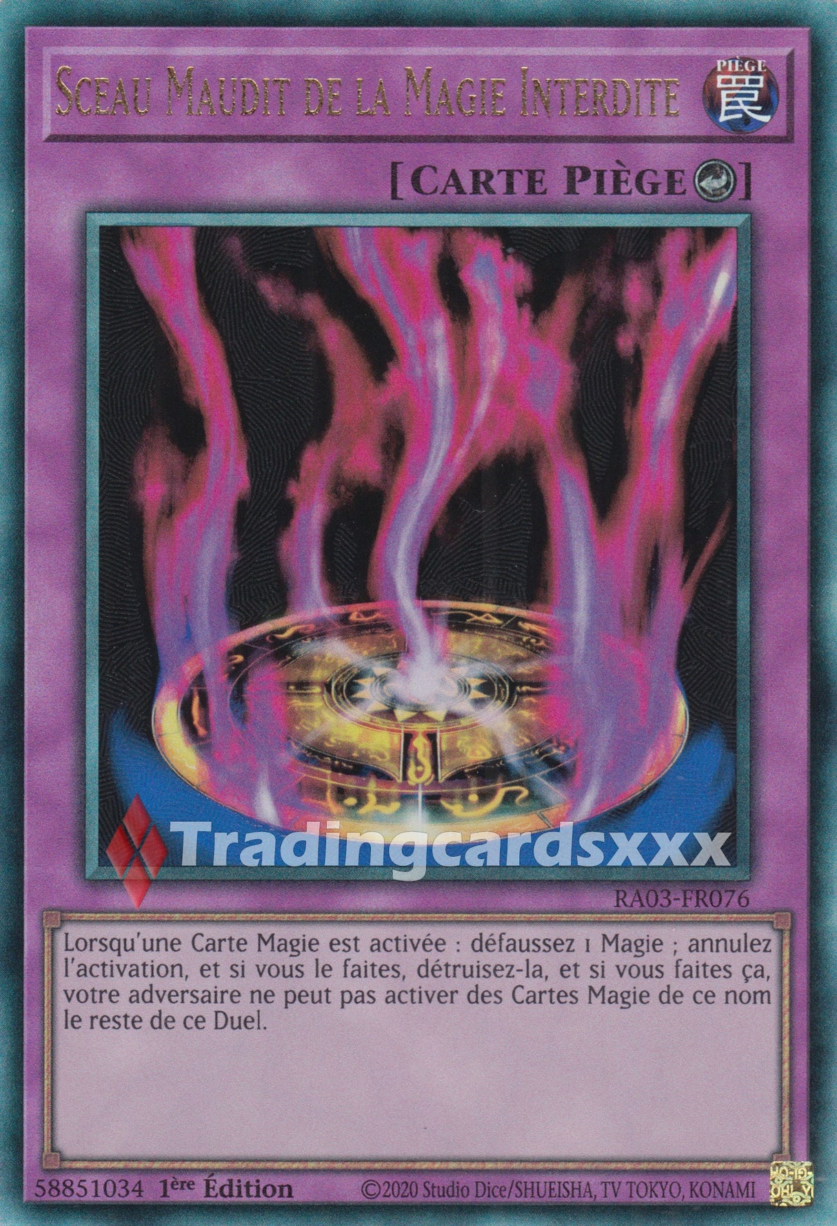Yu-Gi-Oh! Sceau Maudit de la Magie Interdite : RA03-FR076