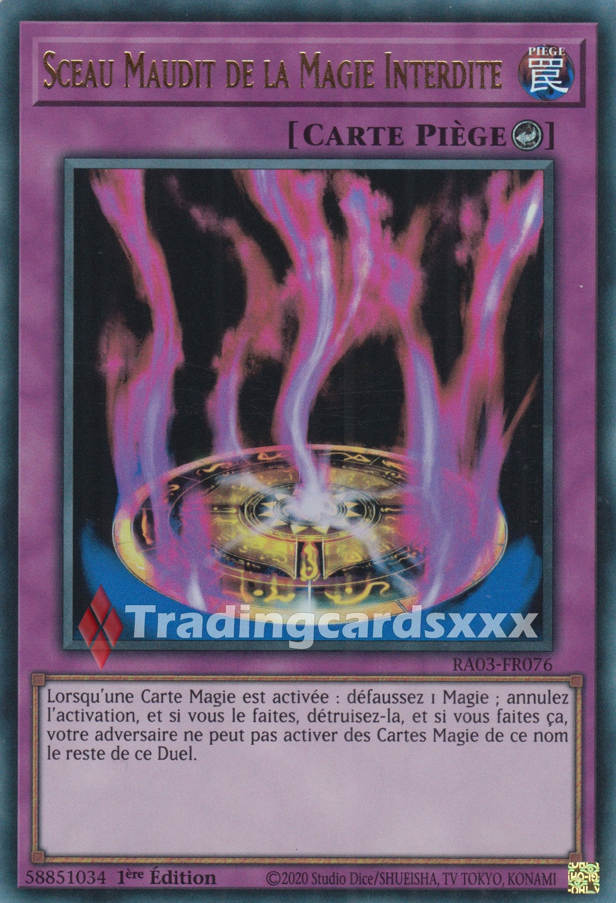 Yu-Gi-Oh! Sceau Maudit de la Magie Interdite : RA03-FR076
