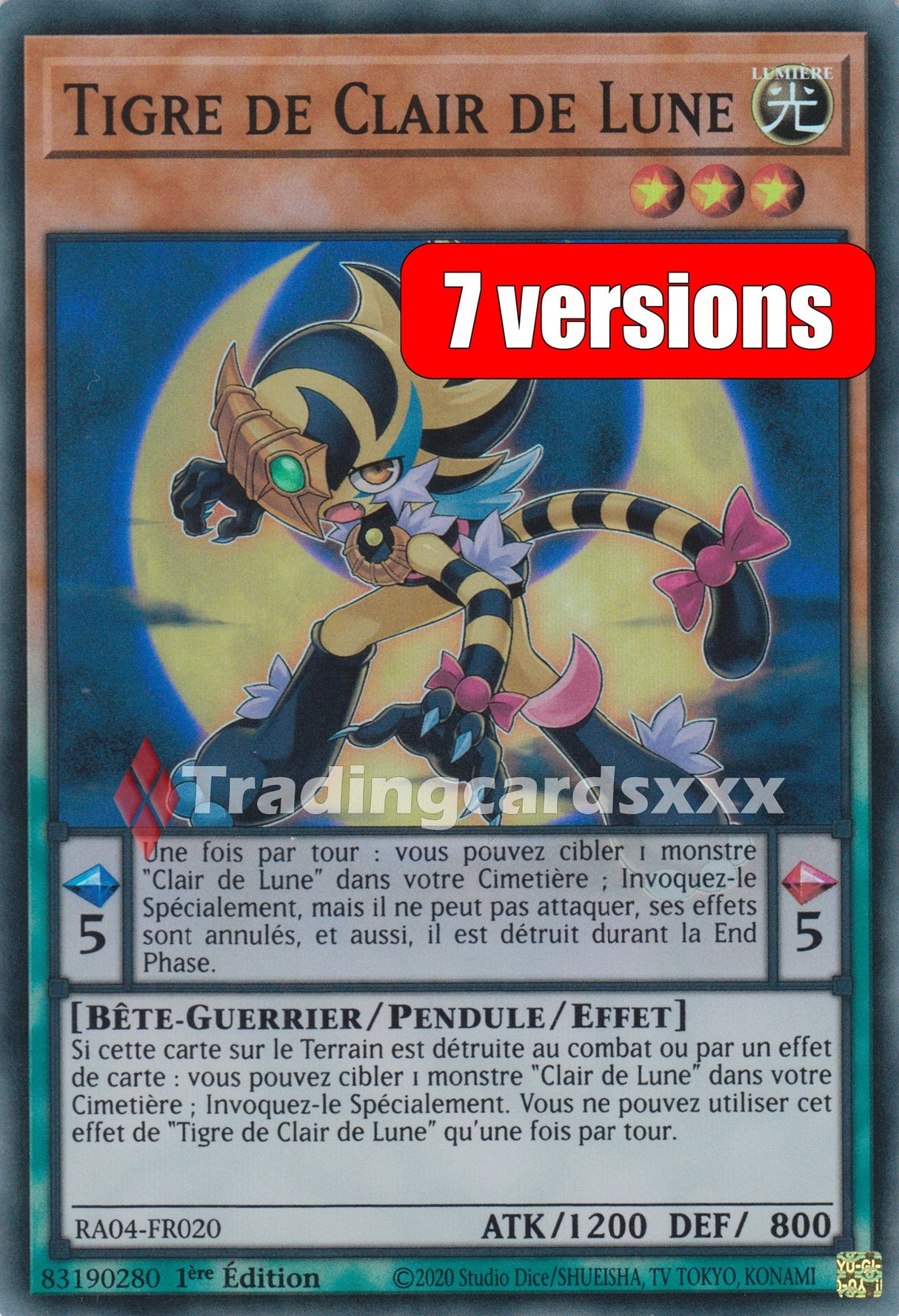 Yu-Gi-Oh! Tigre de Clair de Lune : RA04-FR020