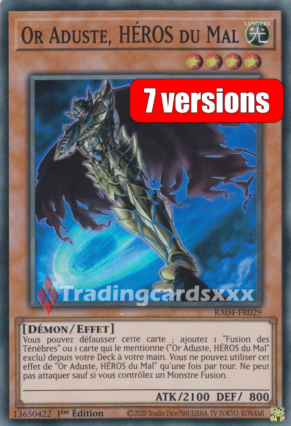 Yu-Gi-Oh! Or Aduste, HÉROS du Mal : RA04-FR029