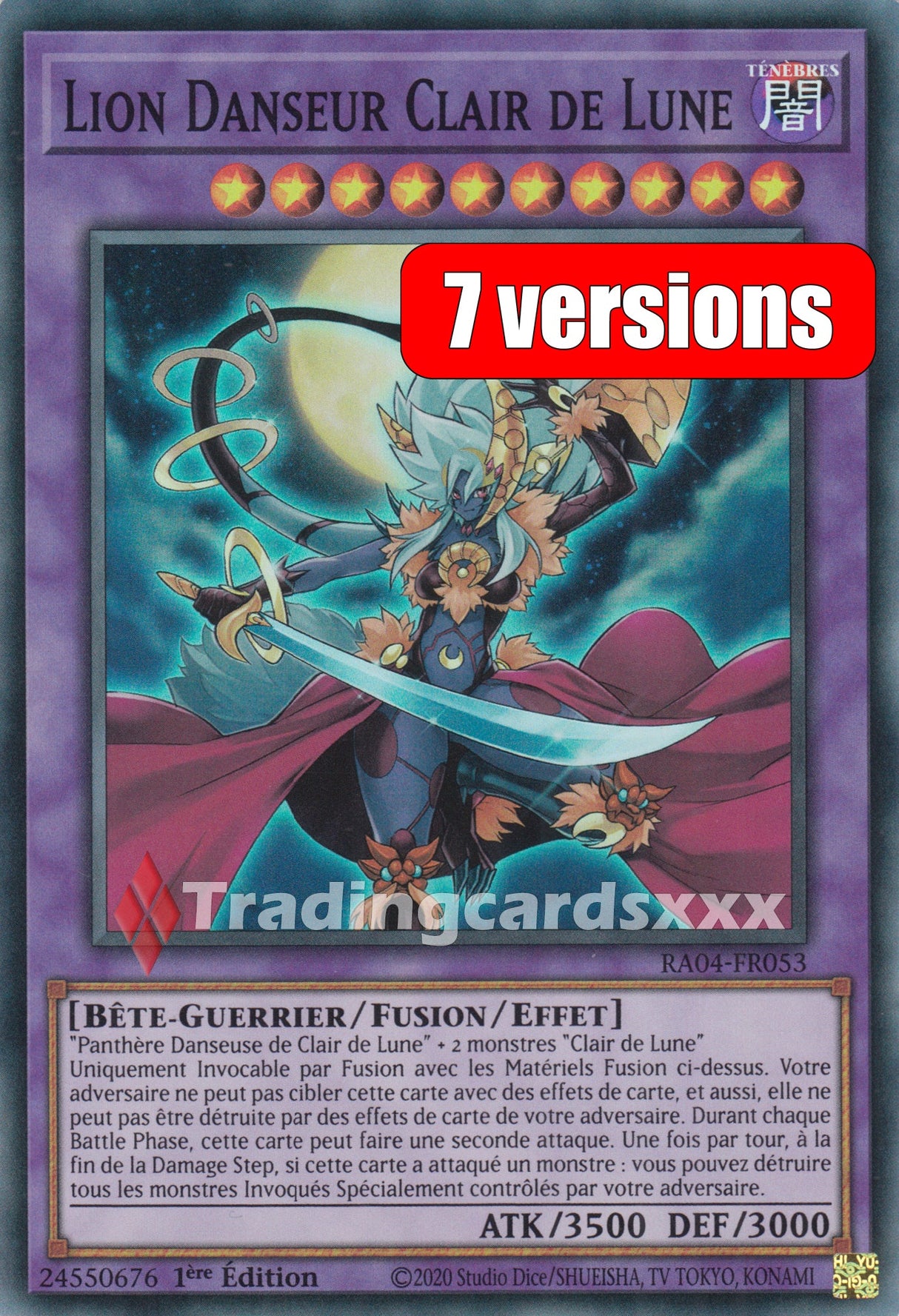 Yu-Gi-Oh! Lion Danseur Clair de Lune : RA04-FR053