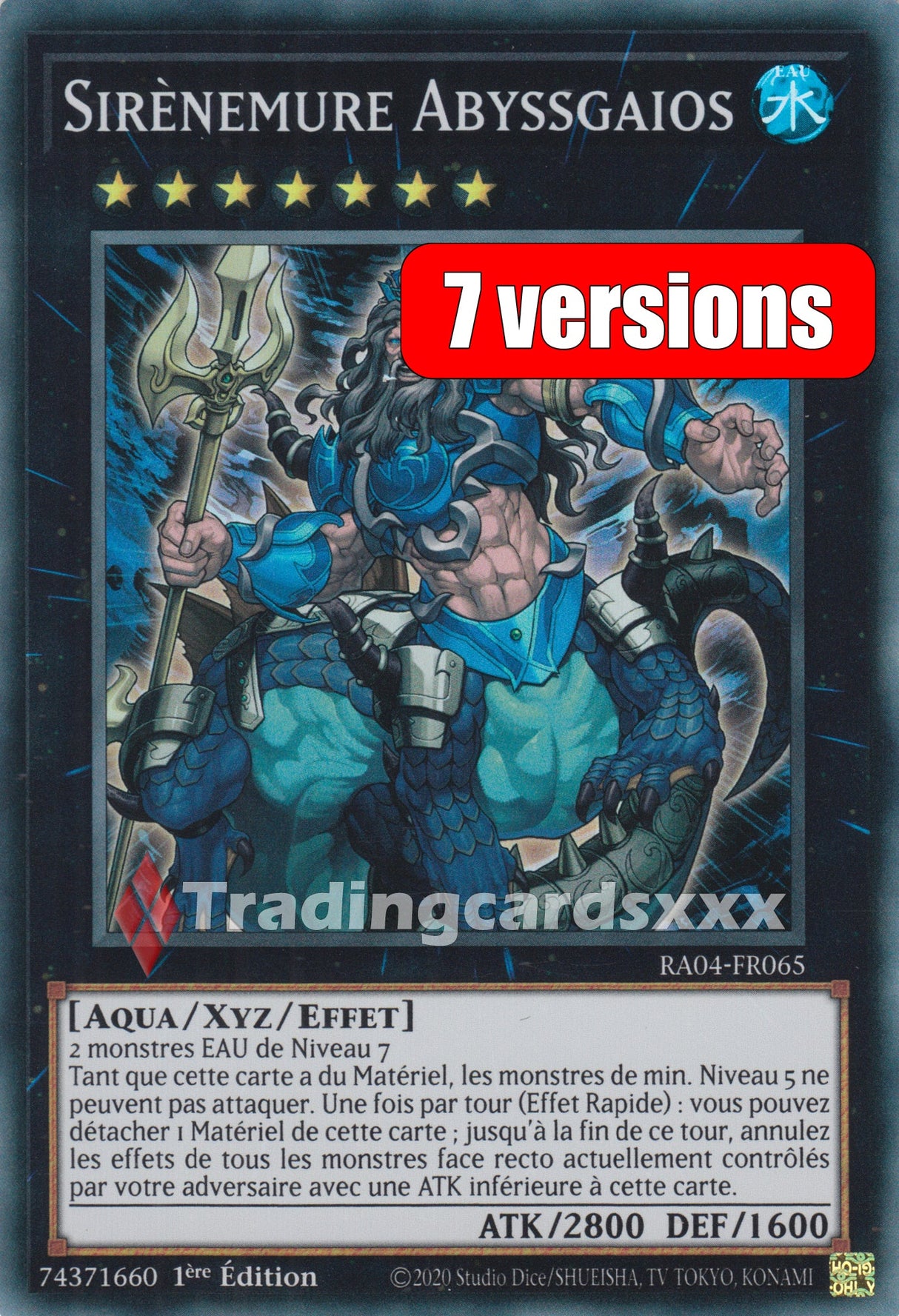 Yu-Gi-Oh! Sirènemure Abyssgaios : RA04-FR065
