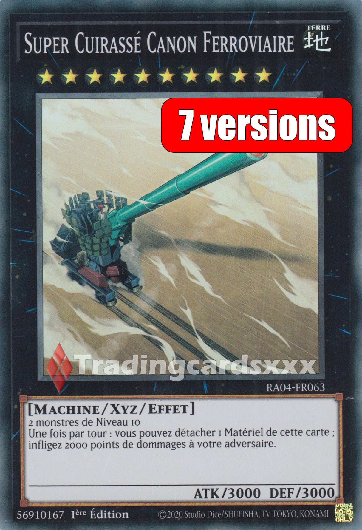 Yu-Gi-Oh! Super Cuirassé Canon Ferroviaire : RA04-FR063