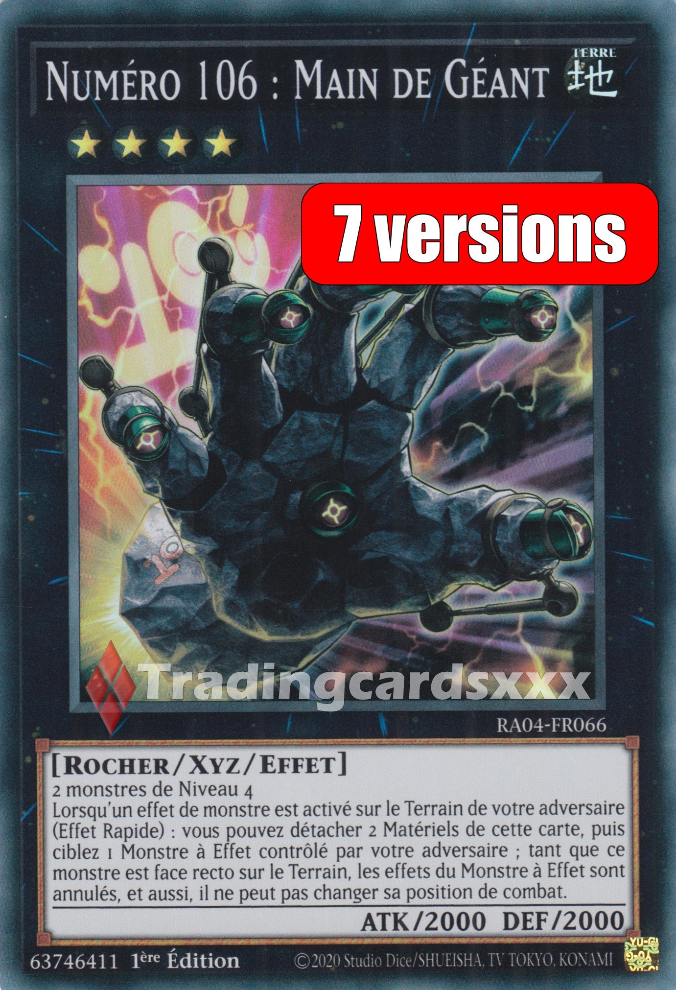 Yu-Gi-Oh! Numéro 106 : Main de Géant : RA04-FR066