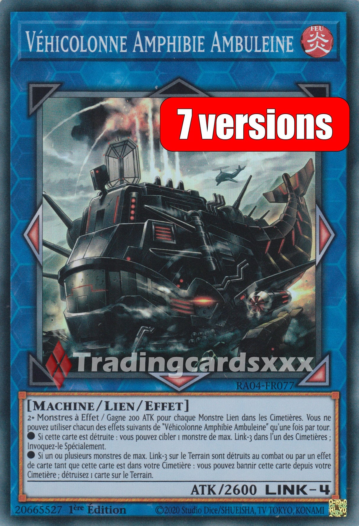 Yu-Gi-Oh! Véhicolonne Amphibie Ambuleine : RA04-FR077