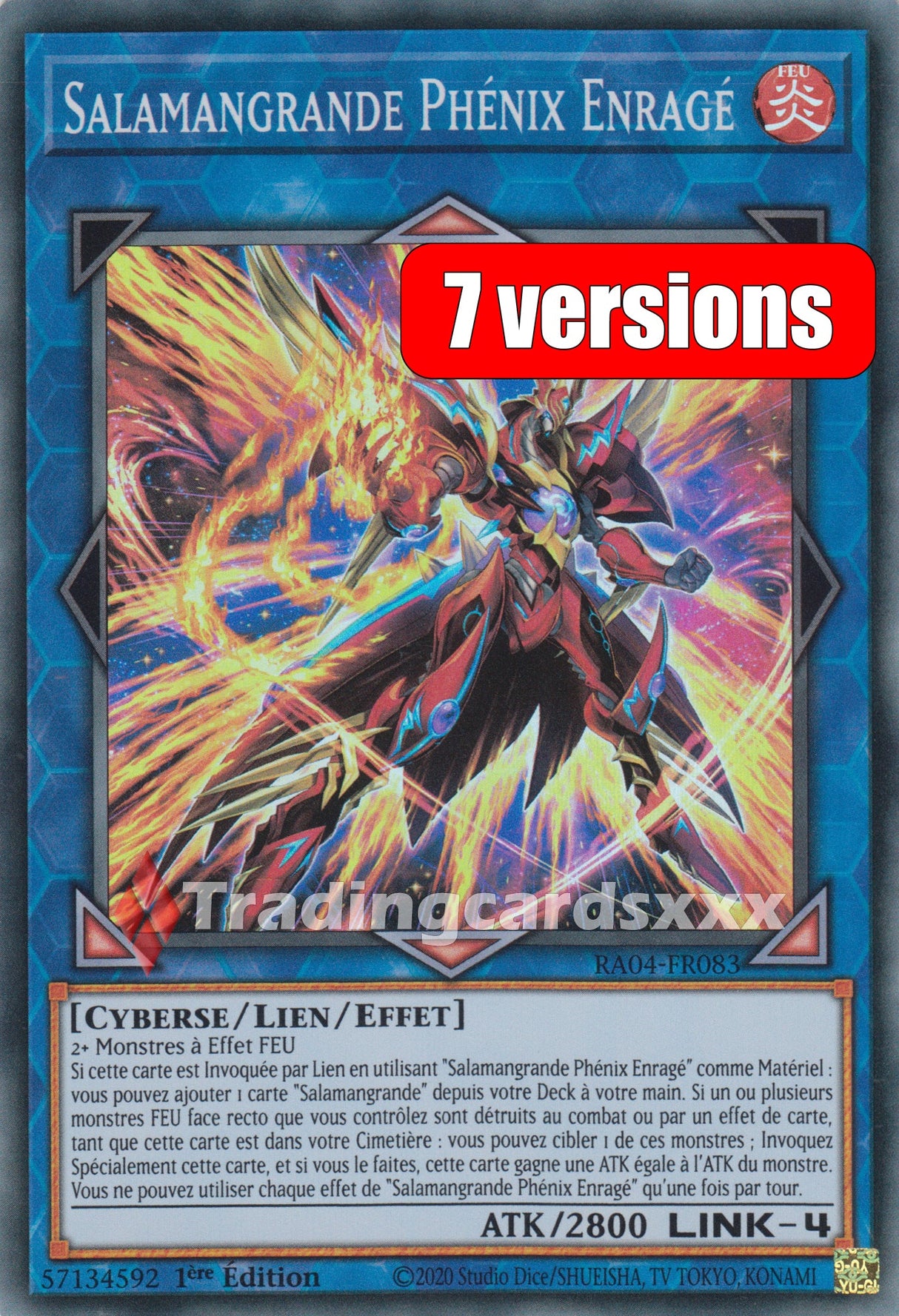 Yu-Gi-Oh! Salamangrande Phénix Enragé : RA04-FR083