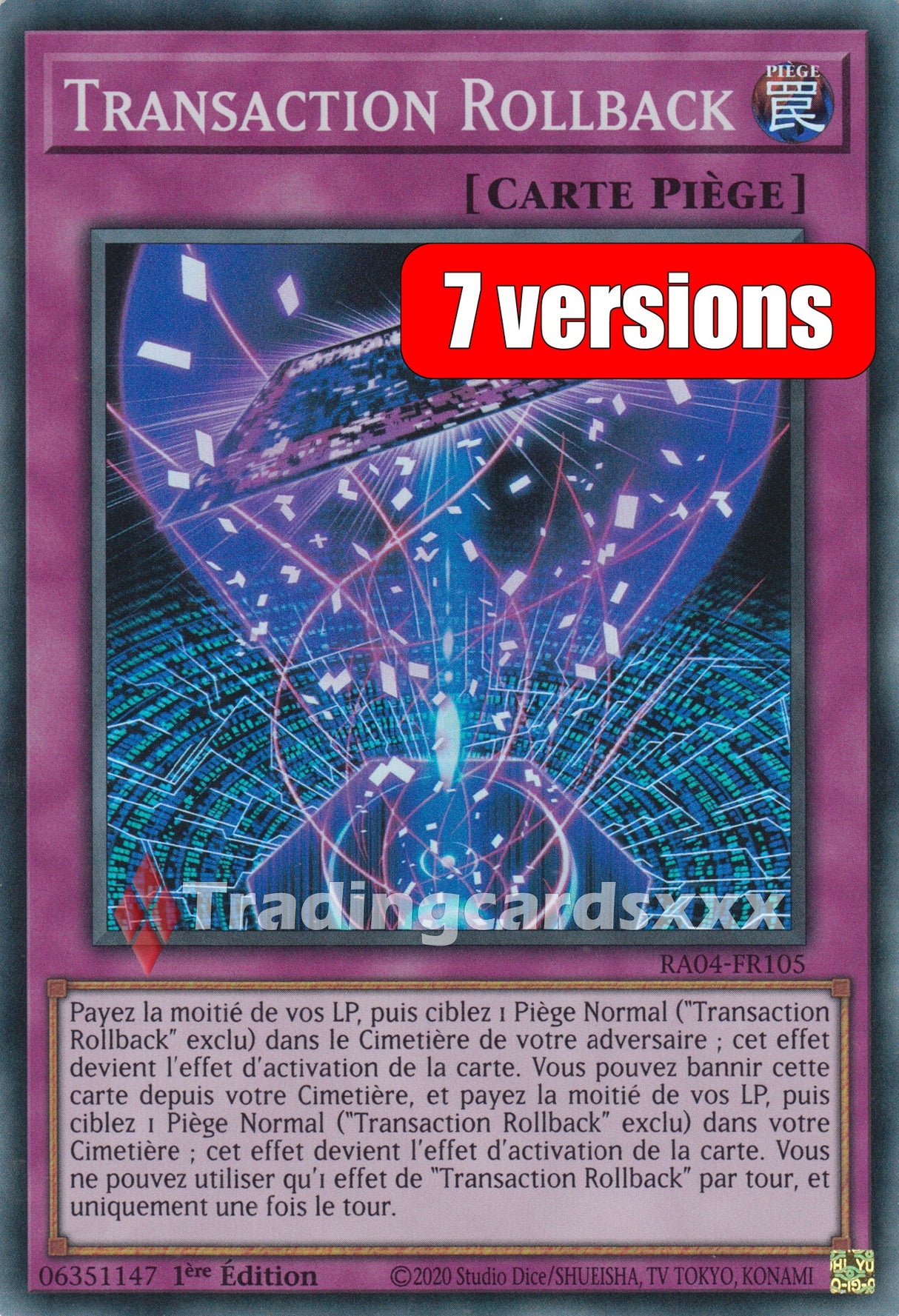 Yu-Gi-Oh! Transaction Rollback : RA04-FR105