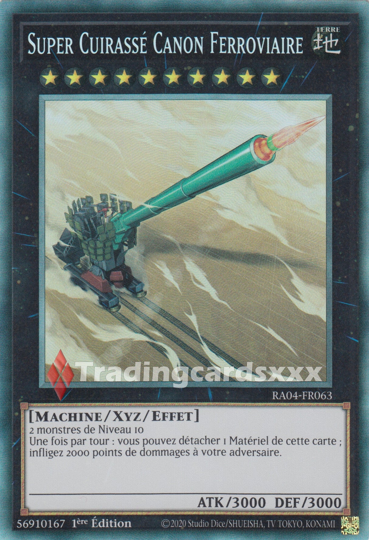 Yu-Gi-Oh! Super Cuirassé Canon Ferroviaire : RA04-FR063