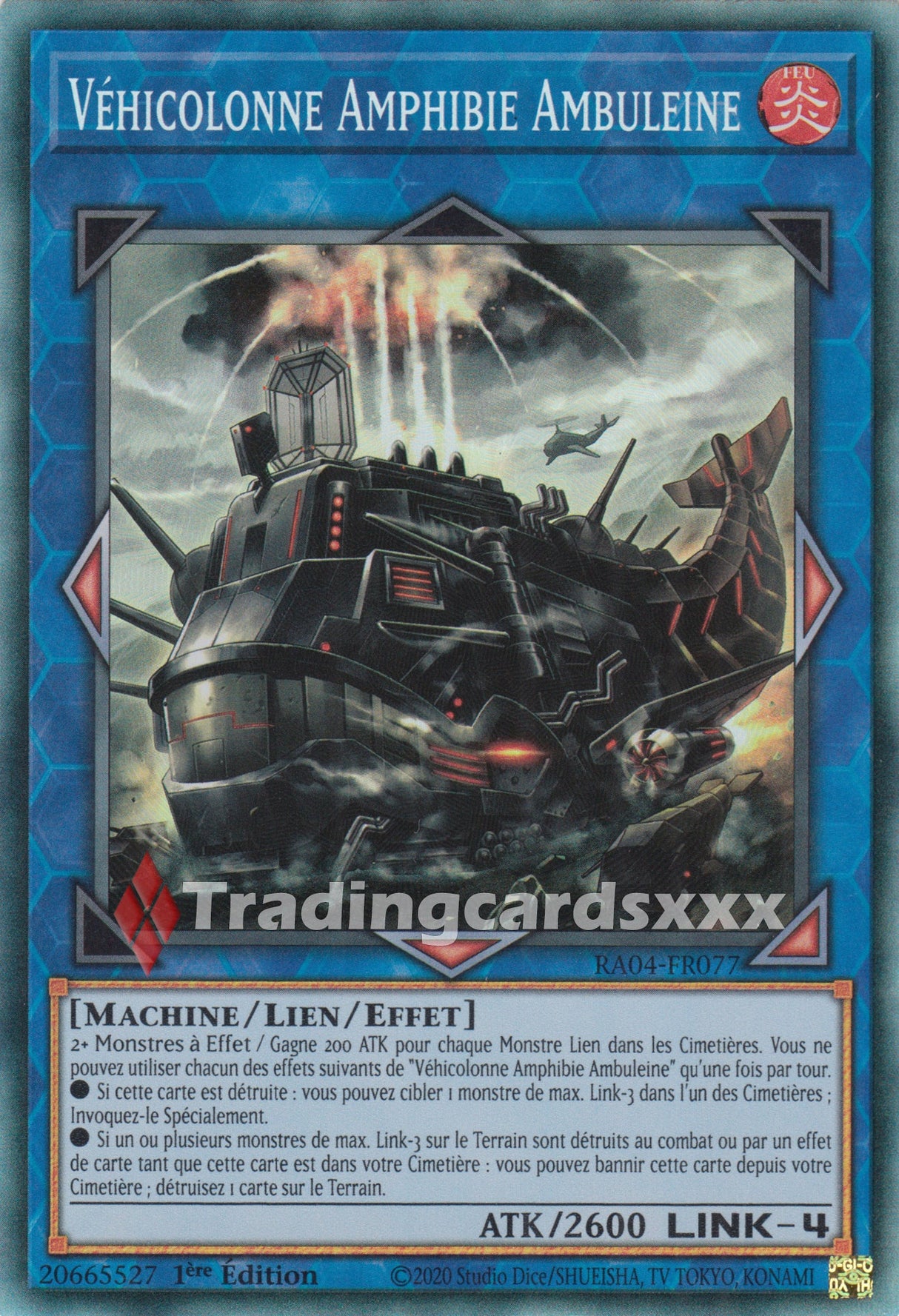 Yu-Gi-Oh! Véhicolonne Amphibie Ambuleine : RA04-FR077