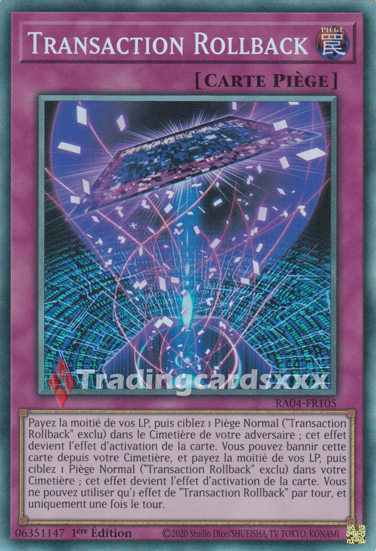 Yu-Gi-Oh! Transaction Rollback : RA04-FR105