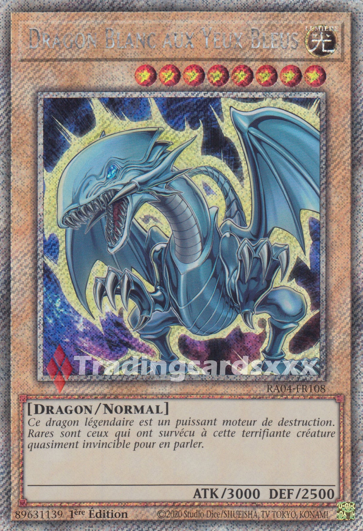 Yu-Gi-Oh! Dragon Blanc aux Yeux Bleus - V.1 : PS RA04-FR108