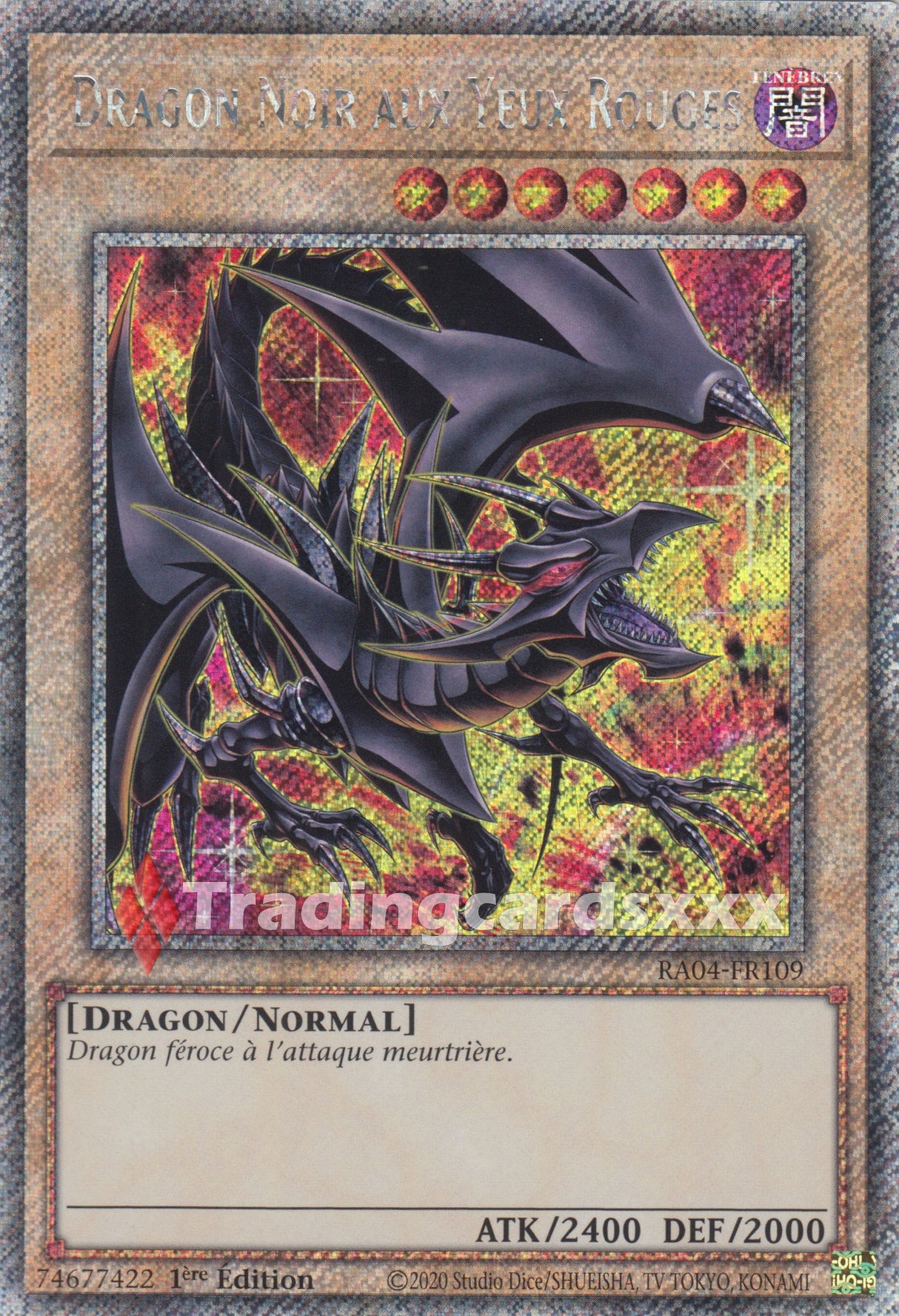 Yu-Gi-Oh! Dragon Noir aux Yeux Rouges - V.3 : PS RA04-FR109