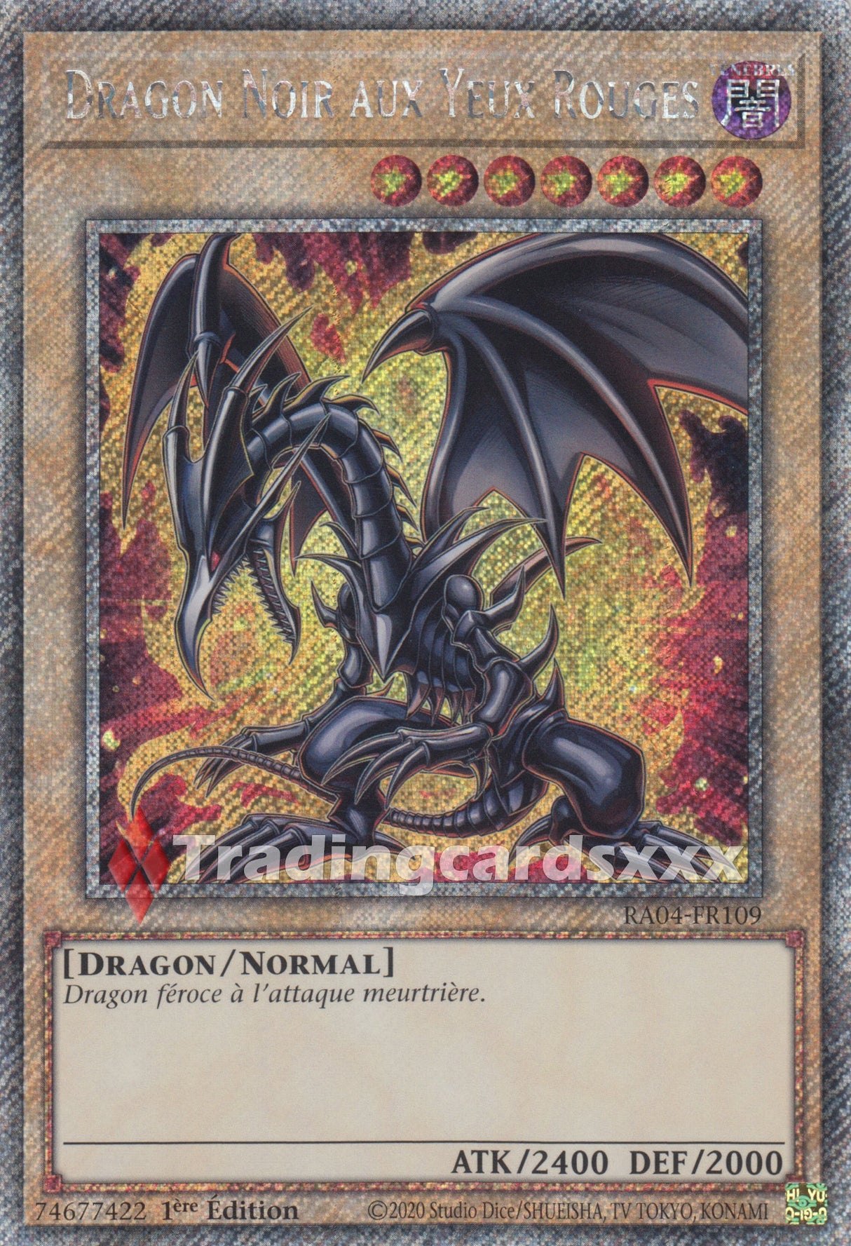 Yu-Gi-Oh! Dragon Noir aux Yeux Rouges - V.2 : PS RA04-FR109