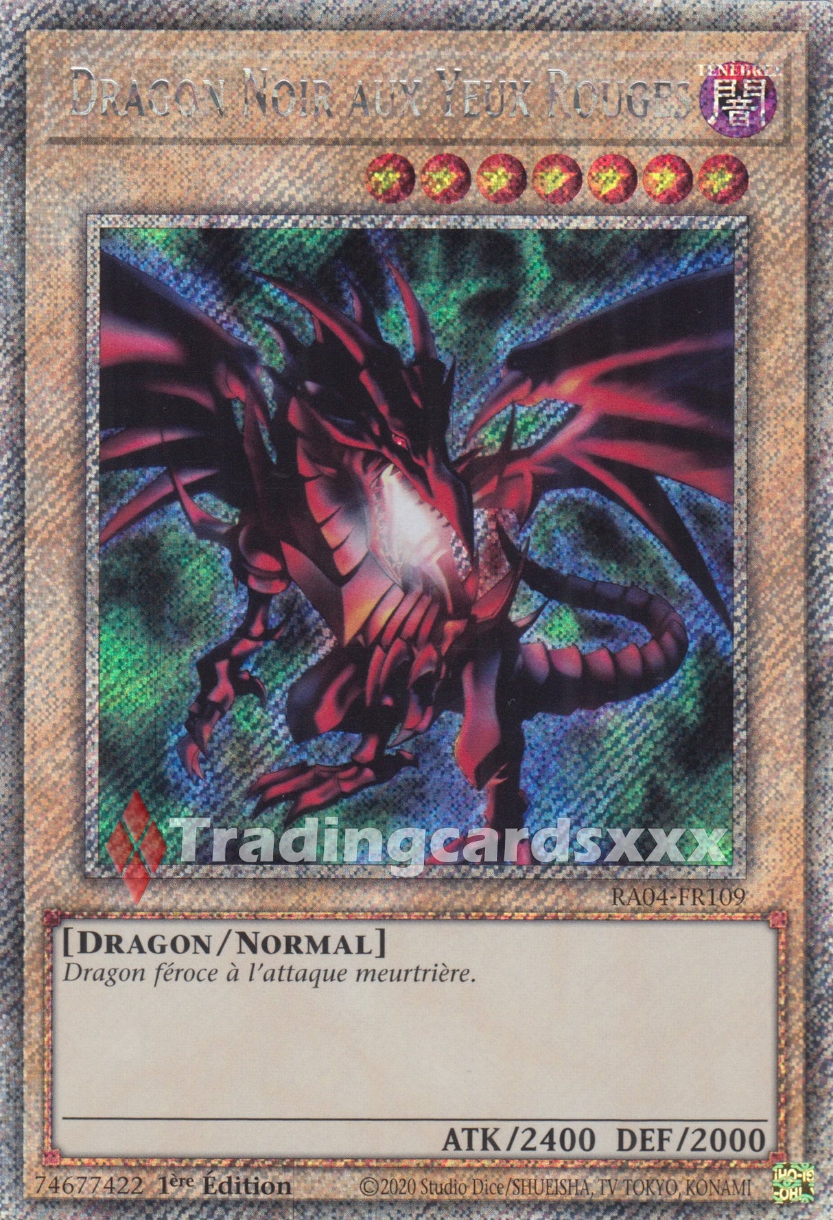 Yu-Gi-Oh! Dragon Noir aux Yeux Rouges - V.1 : PS RA04-FR109