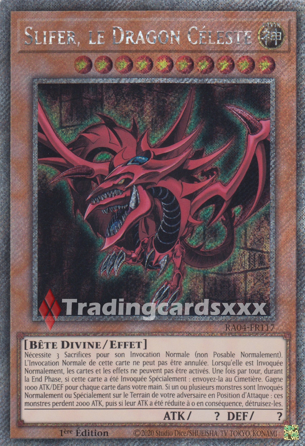 Yu-Gi-Oh! Slifer, le Dragon Céleste : PS RA04-FR117