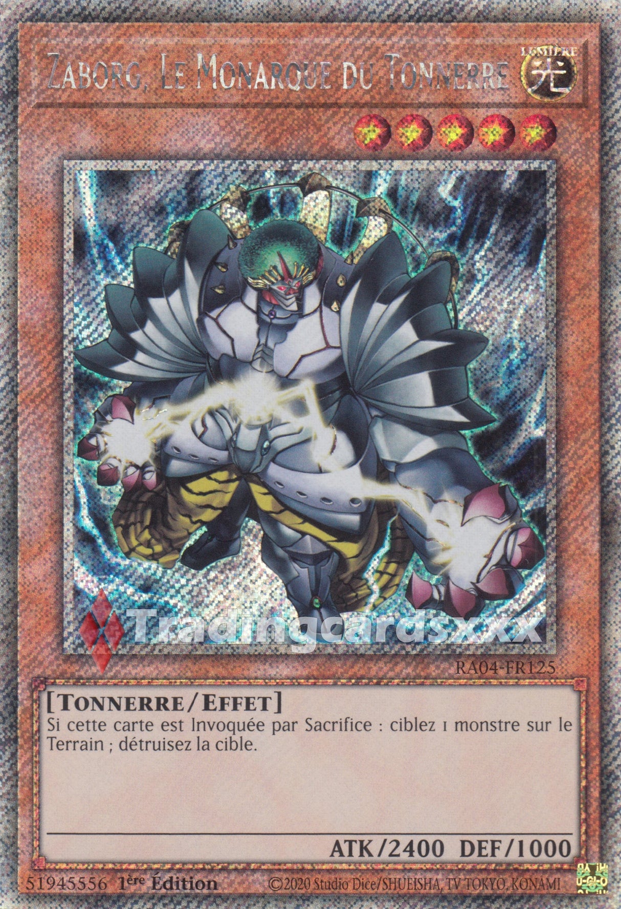 Yu-Gi-Oh! Zaborg, Le Monarque du Tonnerre : PS RA04-FR125