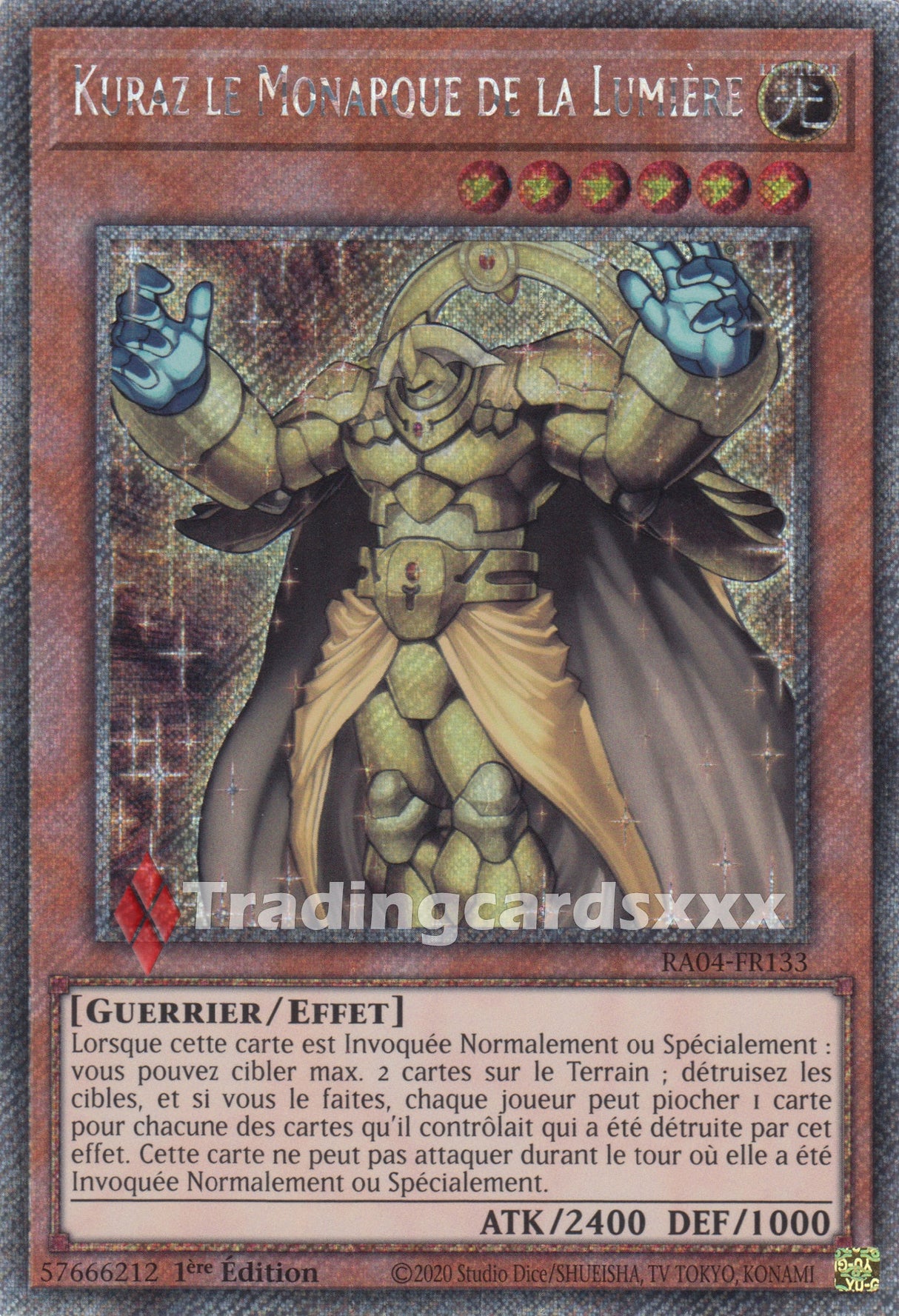 Yu-Gi-Oh! Kuraz le Monarque de la Lumière : PS RA04-FR133