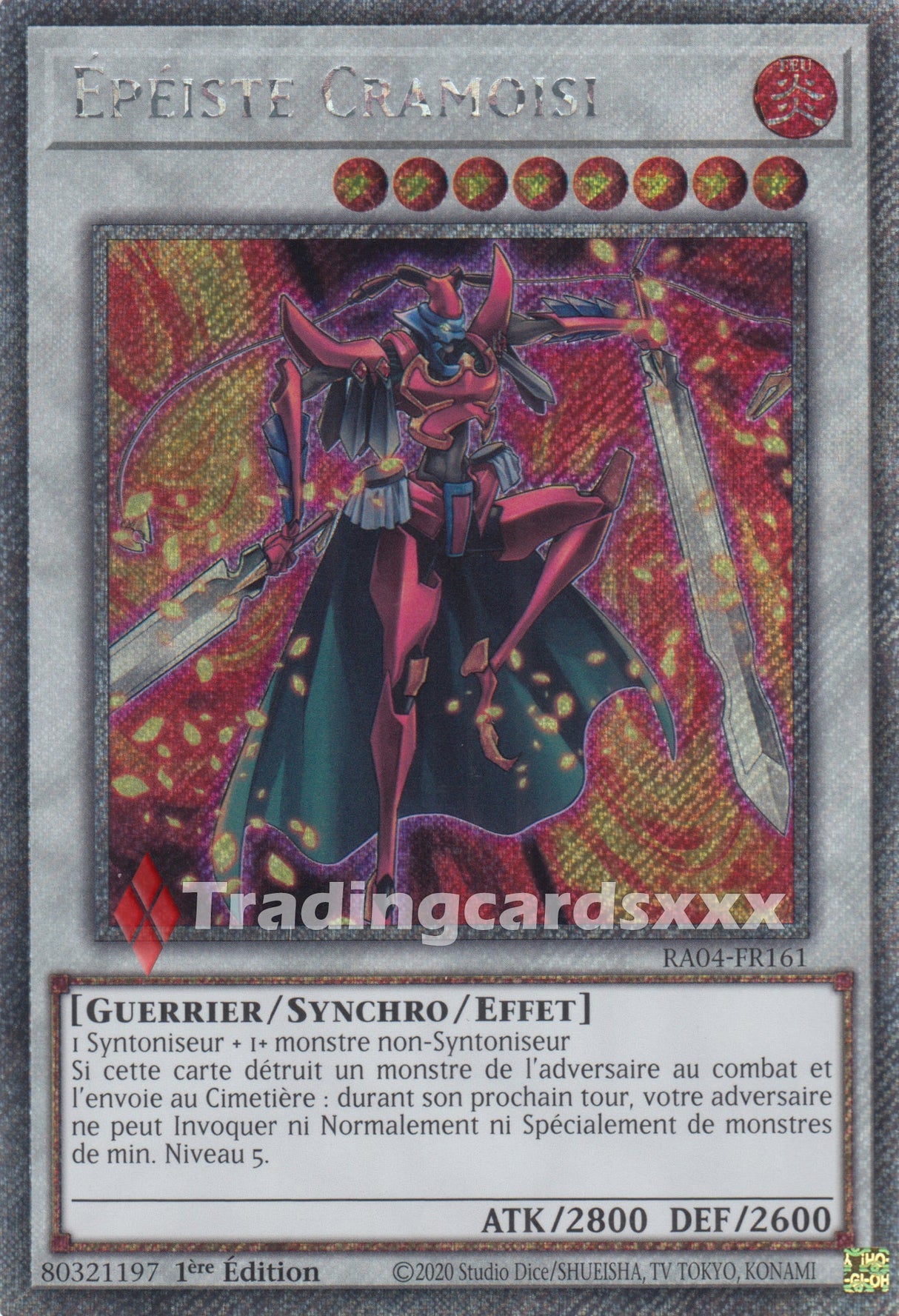 Yu-Gi-Oh! Épéiste Cramoisi : PS RA04-FR161