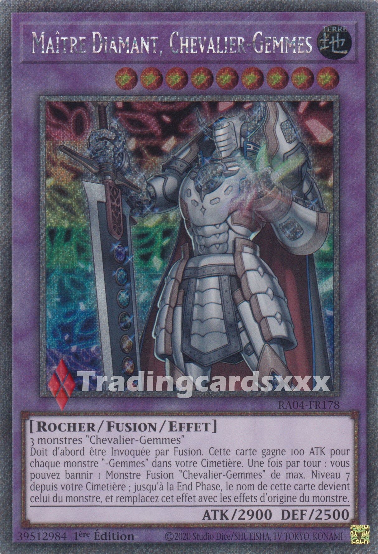 Yu-Gi-Oh! Maître Diamant, Chevalier-Gemmes : PS RA04-FR178