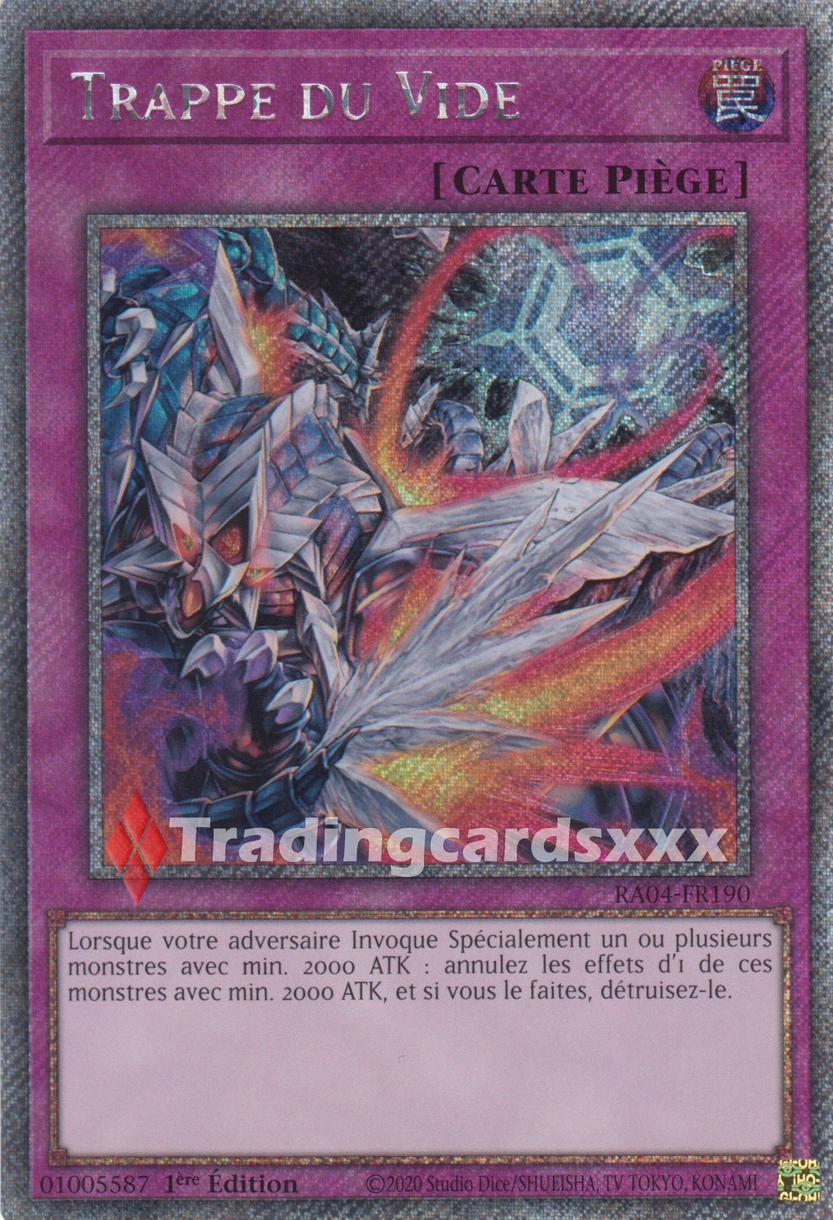 Yu-Gi-Oh! Trappe du Vide : PS RA04-FR190