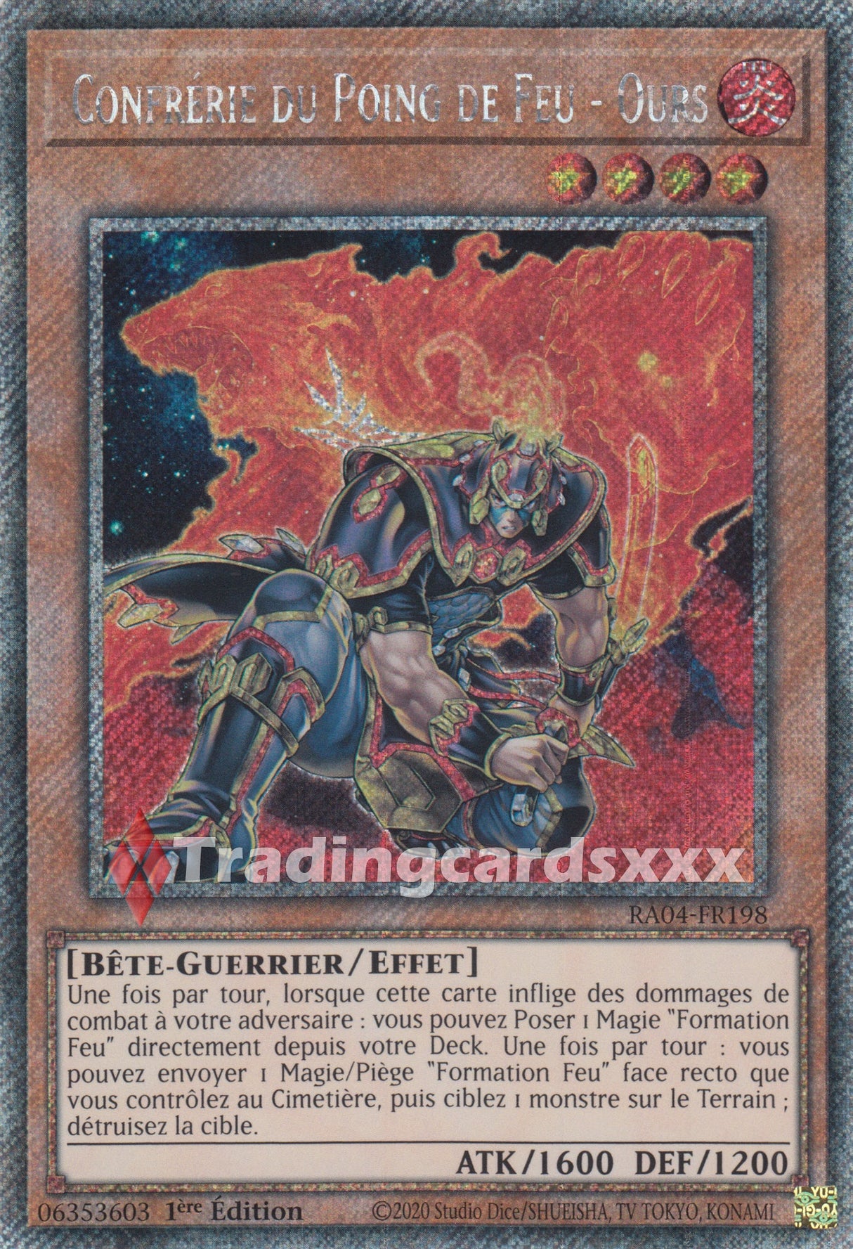 Yu-Gi-Oh! Confrérie du Poing de Feu - Ours : PS RA04-FR198