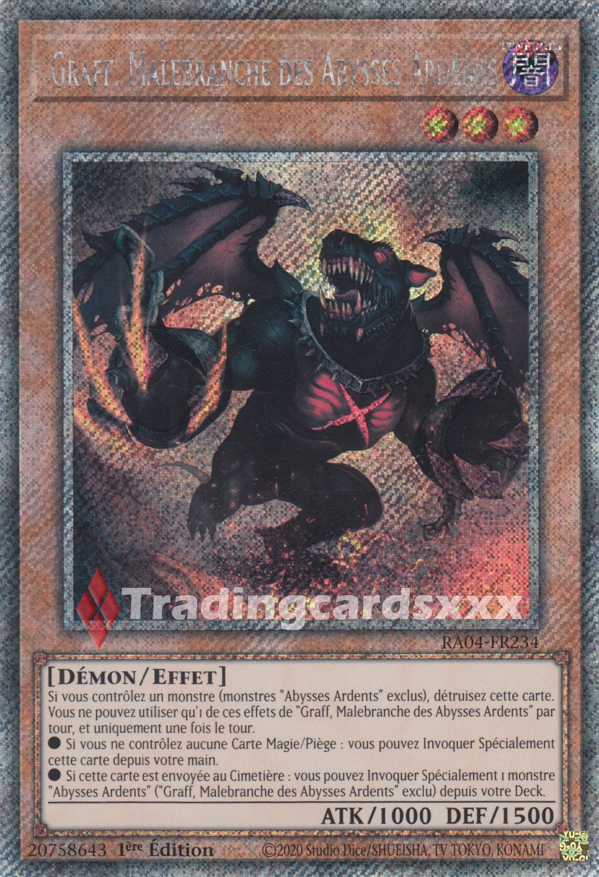 Yu-Gi-Oh! Graff, Malebranche des Abysses Ardents : PS RA04-FR234
