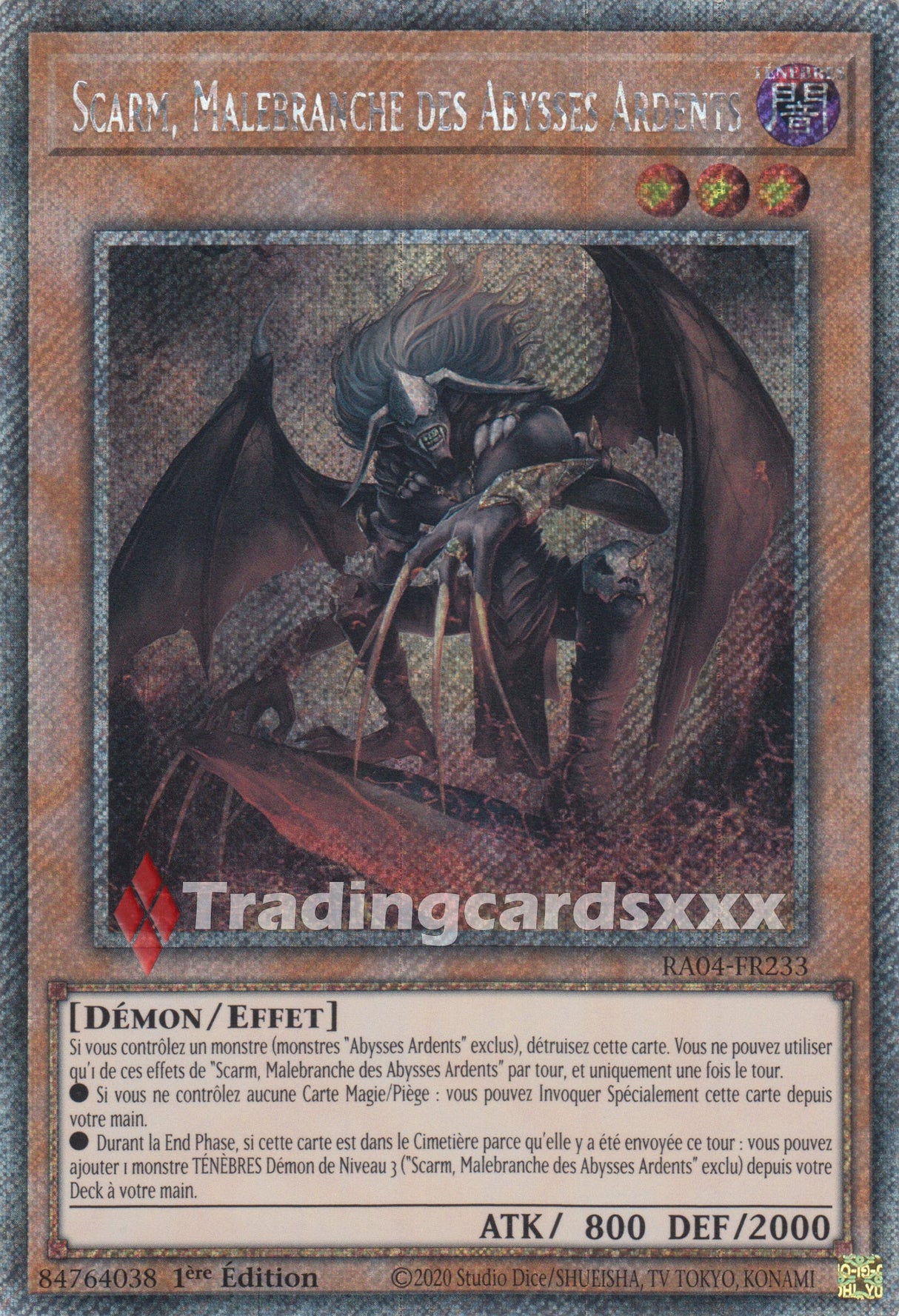 Yu-Gi-Oh! Scarm, Malebranche des Abysses Ardents : PS RA04-FR233
