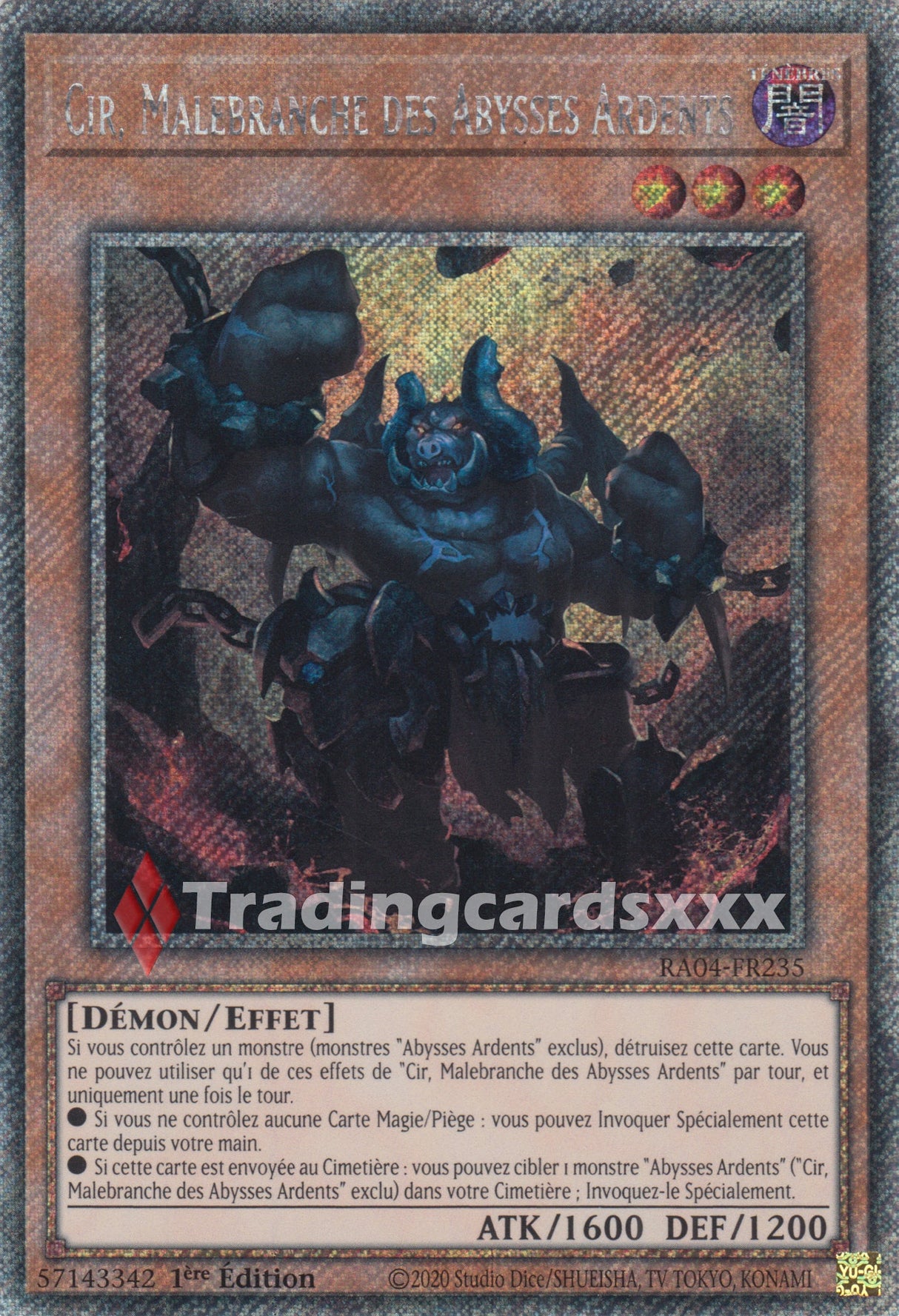 Yu-Gi-Oh! Cir, Malebranche des Abysses Ardents : PS RA04-FR235