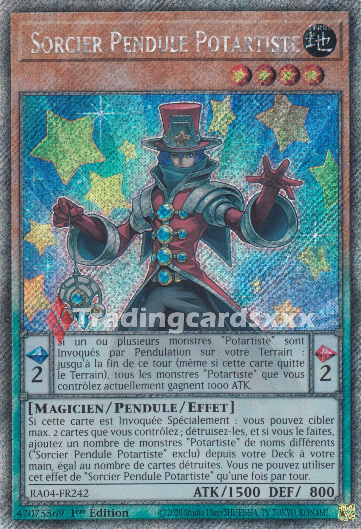 Yu-Gi-Oh! Sorcier Pendule Potartiste : PS RA04-FR242