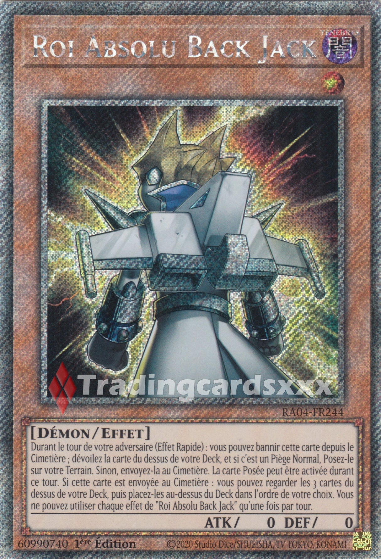 Yu-Gi-Oh! Roi Absolu Back Jack : PS RA04-FR244