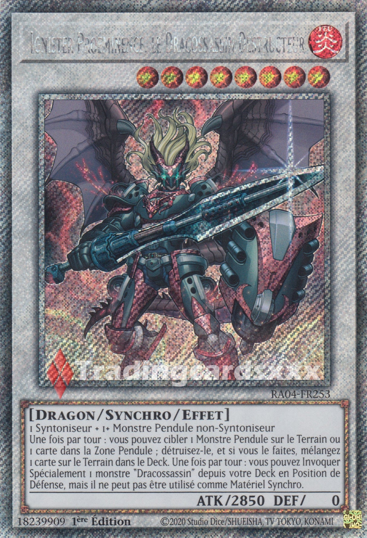 Yu-Gi-Oh! Ignister Proéminence, le Dracossassin Destructeur : PS RA04-FR253