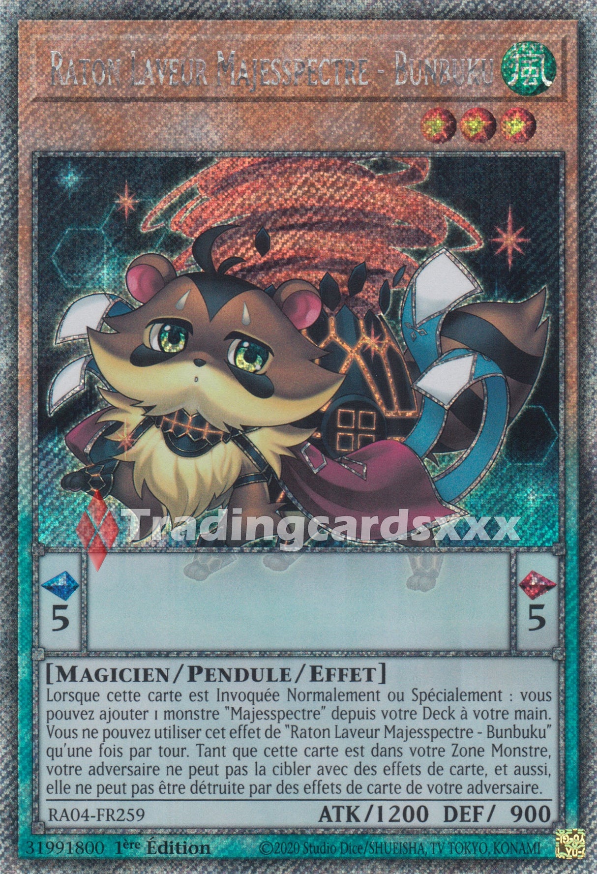 Yu-Gi-Oh! Raton Laveur Majesspectre - Bunbuku : PS RA04-FR259