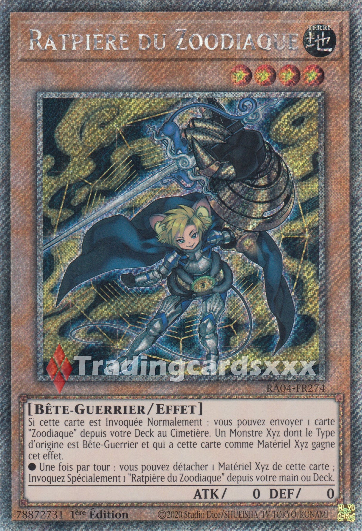 Yu-Gi-Oh! Ratpière du Zoodiaque : PS RA04-FR274