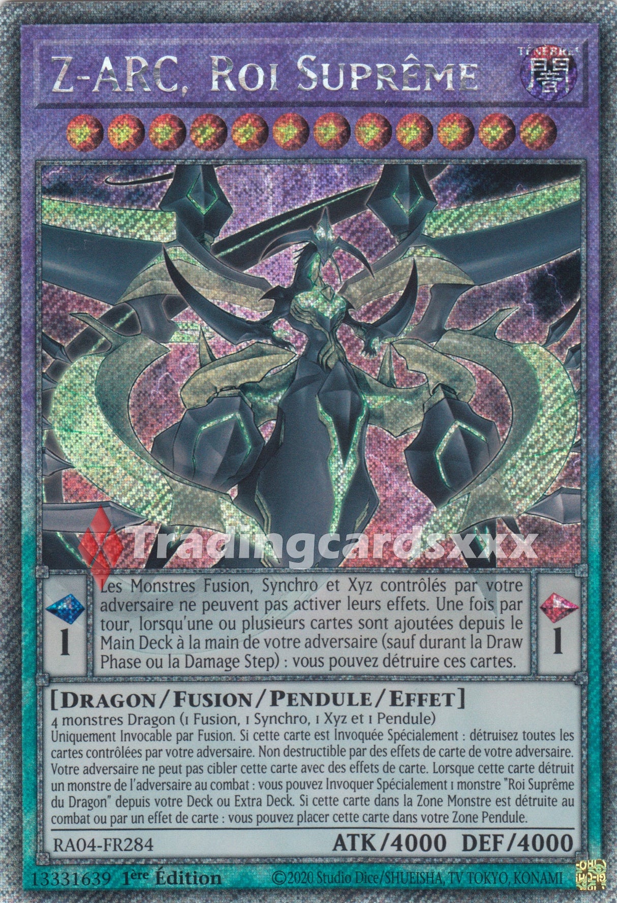 Yu-Gi-Oh! Z-ARC, Roi Suprême : PS RA04-FR284