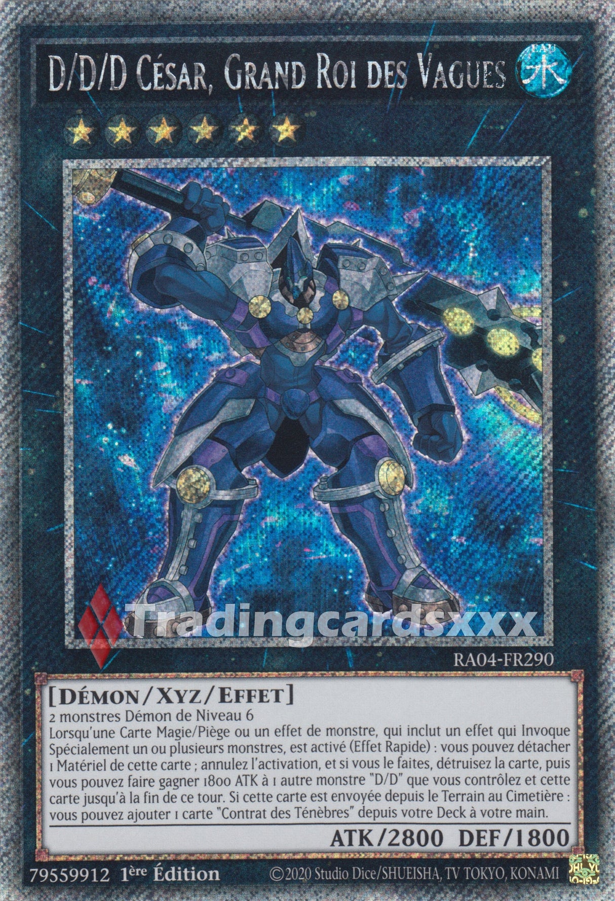 Yu-Gi-Oh! D/D/D César, Grand Roi des Vagues : PS RA04-FR290